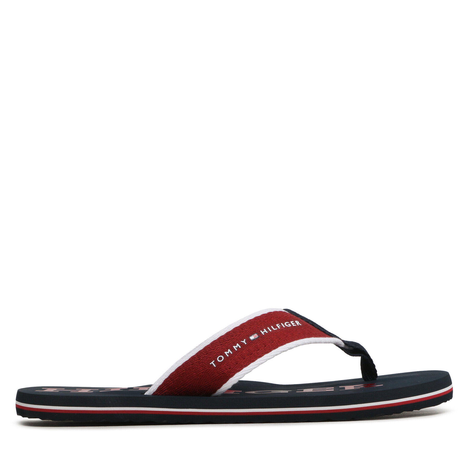 Tommy Hilfiger Žabky Classic Hilfiger Beach Sandal FM0FM04617 Bordová - Pepit.sk