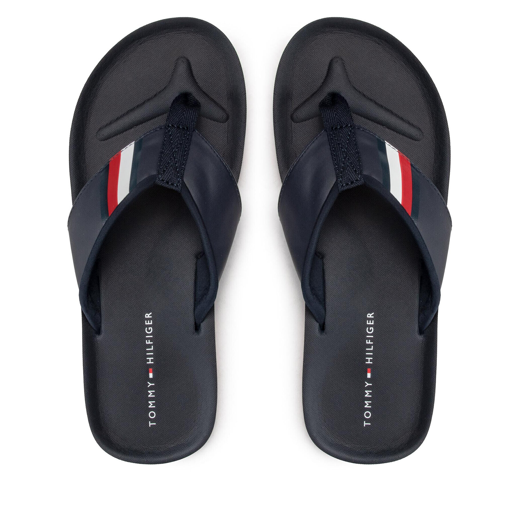 Tommy Hilfiger Žabky Comfortable Padded Beach Sandal FM0FM04065 Tmavomodrá - Pepit.sk