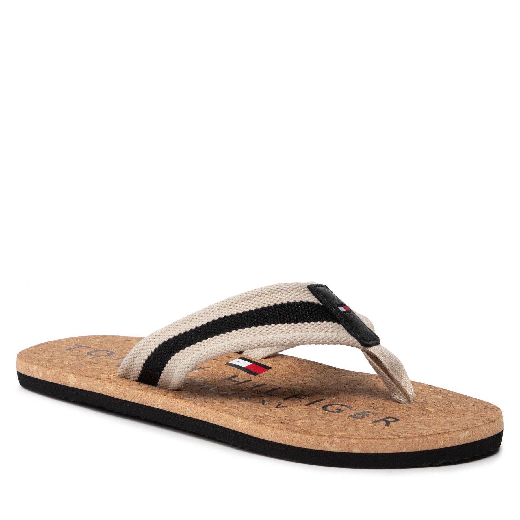 Tommy Hilfiger Žabky Cork Beach Sandal FM0FM03986 Čierna - Pepit.sk