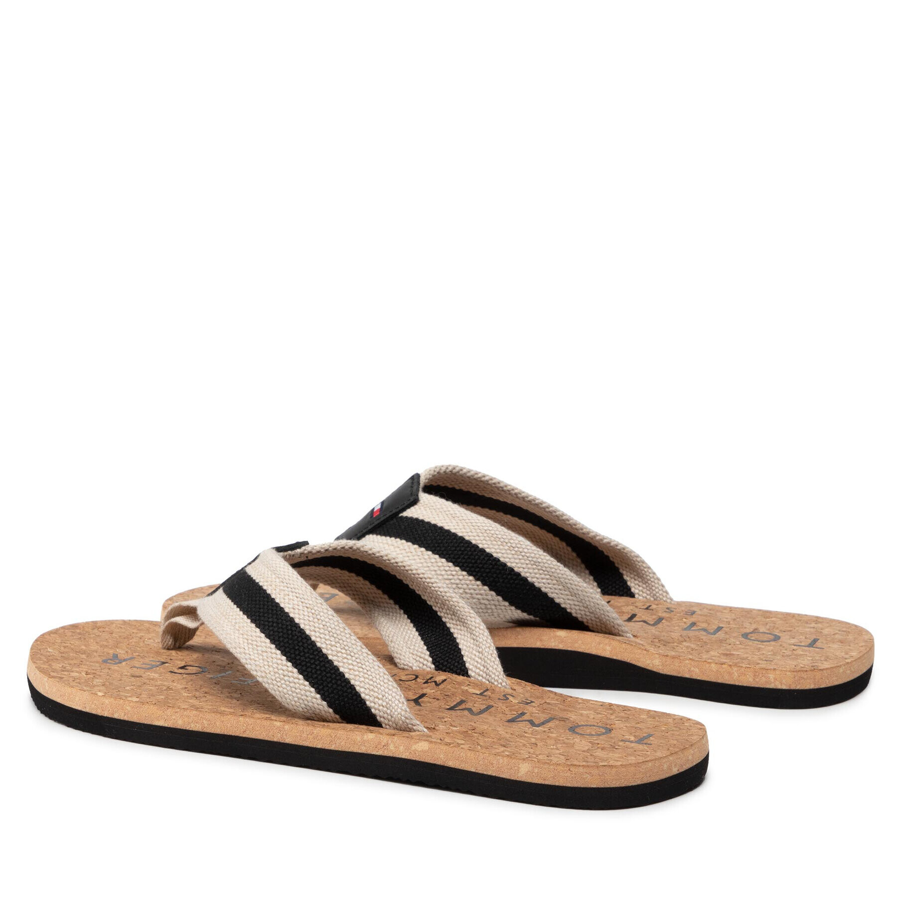 Tommy Hilfiger Žabky Cork Beach Sandal FM0FM03986 Čierna - Pepit.sk