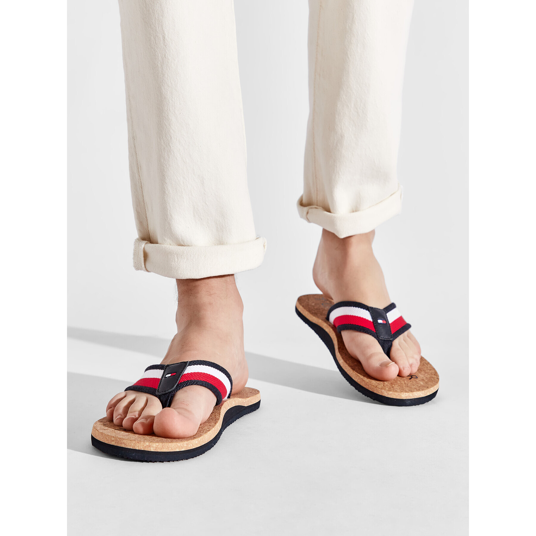 Tommy Hilfiger Žabky Cork Beach Sandal FM0FM03986 Farebná - Pepit.sk