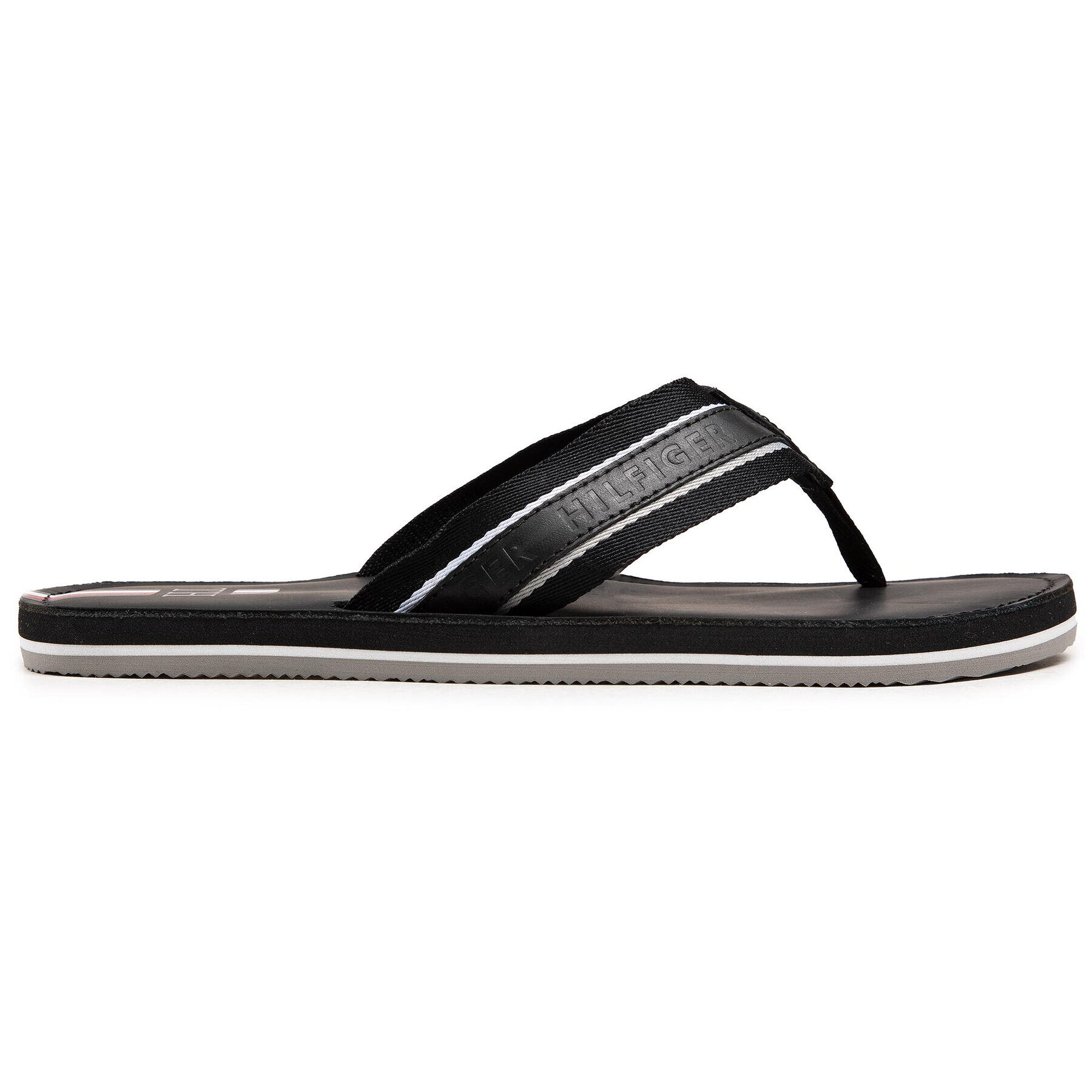 Tommy Hilfiger Žabky Elevated Leather Beach Sandal FM0FM03384 Čierna - Pepit.sk