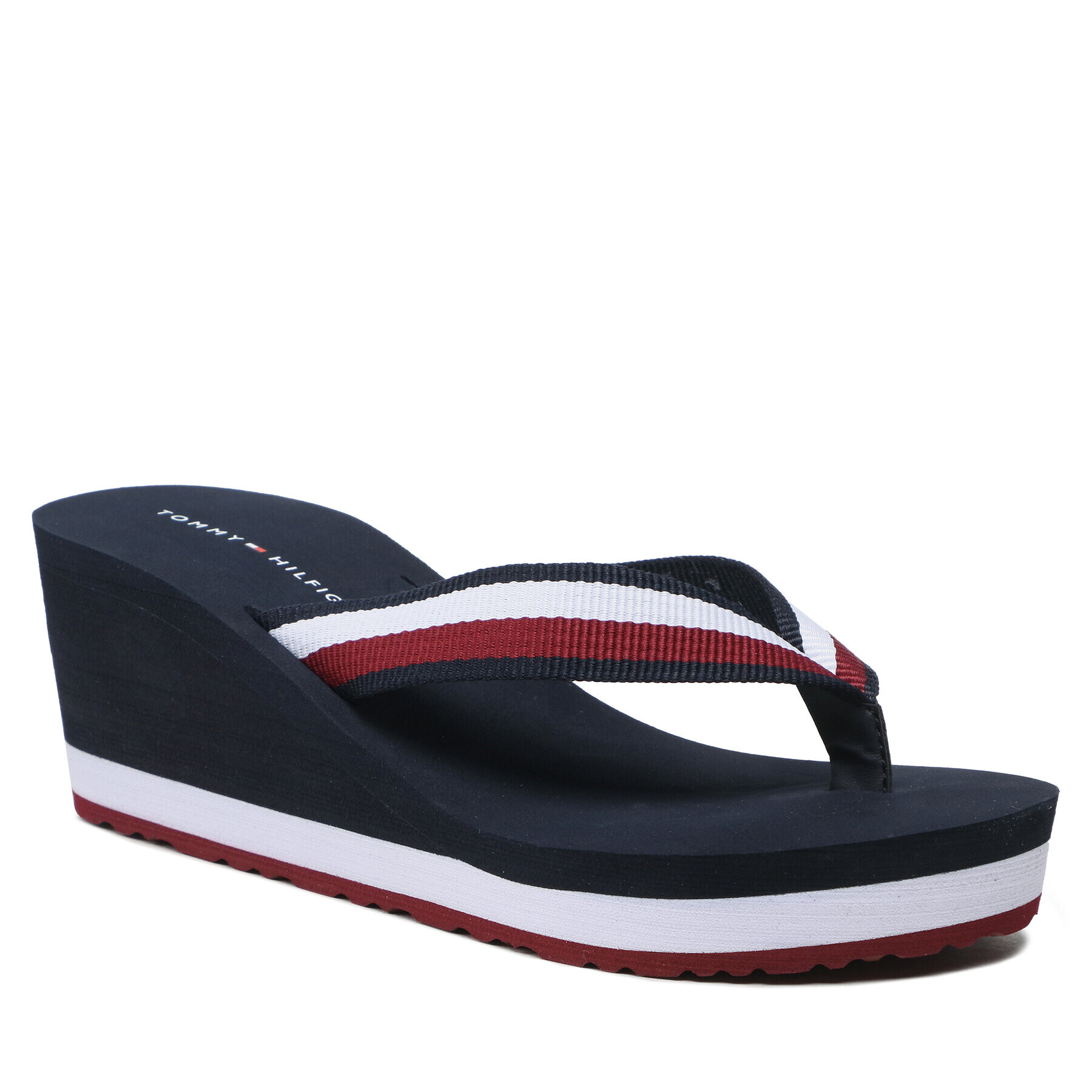 Tommy Hilfiger Žabky Essential Corp Flip Flop Wedge FW0FW07263 Farebná - Pepit.sk