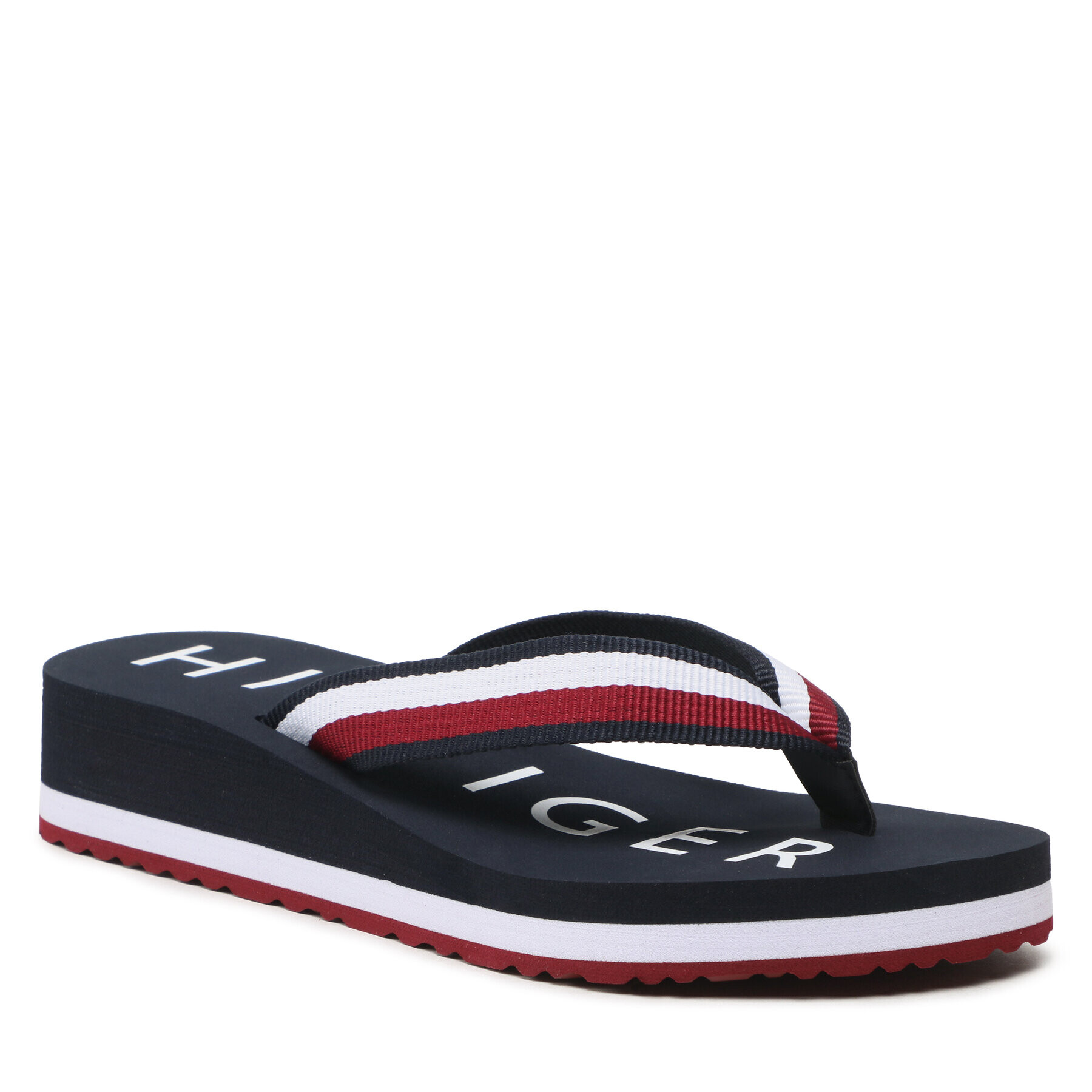 Tommy Hilfiger Žabky Essential Corp Mid Flip Flop FW0FW07265 Tmavomodrá - Pepit.sk