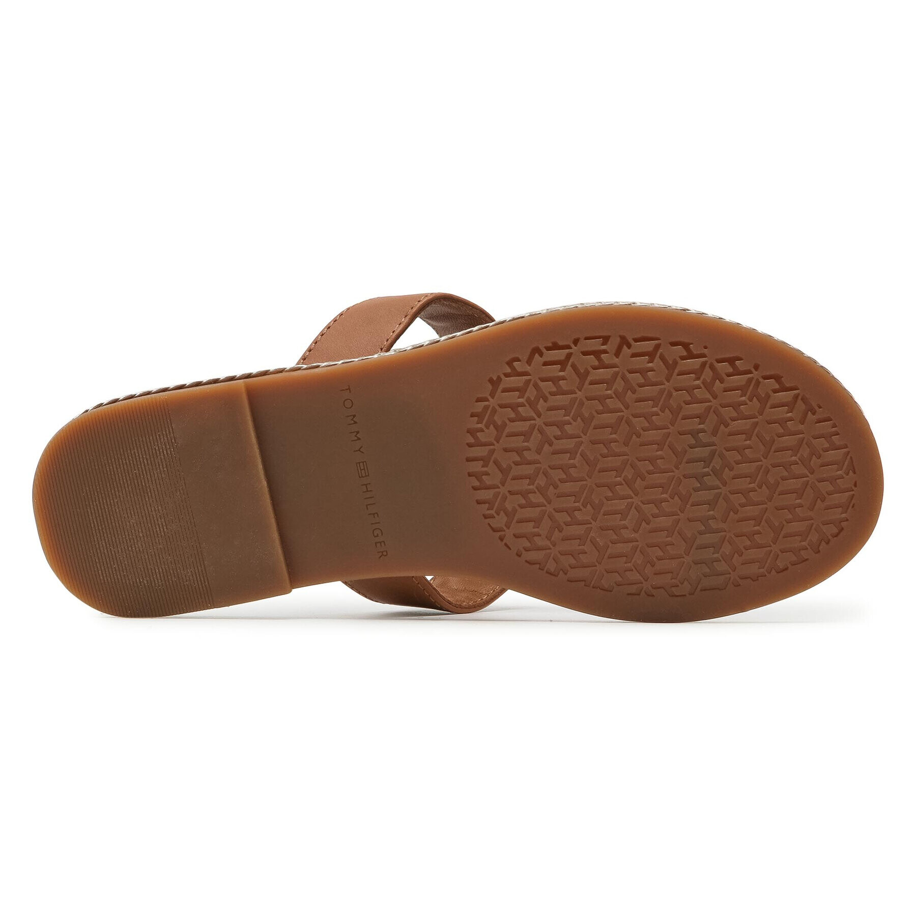 Tommy Hilfiger Žabky Essential Leather Flat Sandal FW0FW05620 Hnedá - Pepit.sk