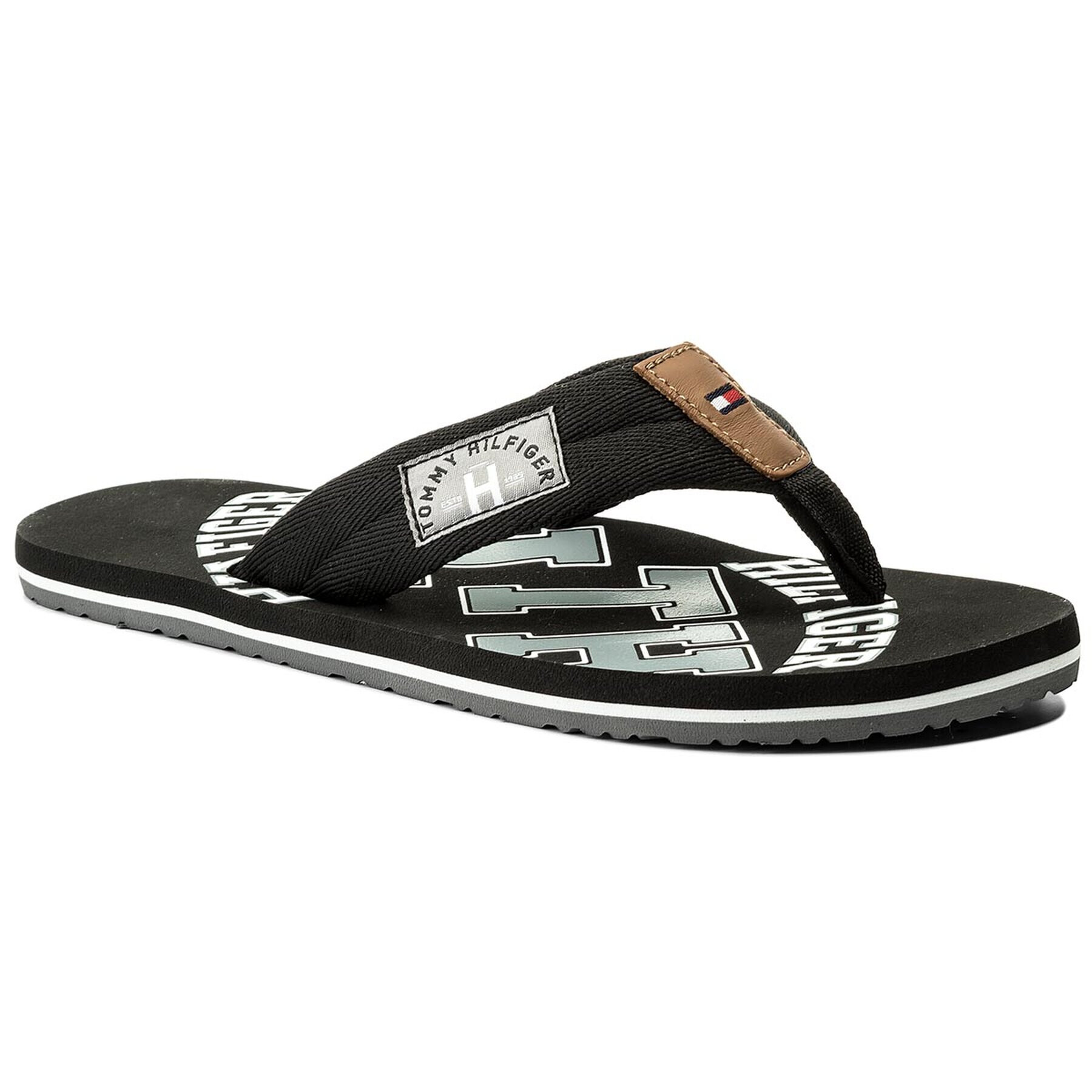 Tommy Hilfiger Žabky Essential Th Beach Sandal FM0FM01369 Čierna - Pepit.sk