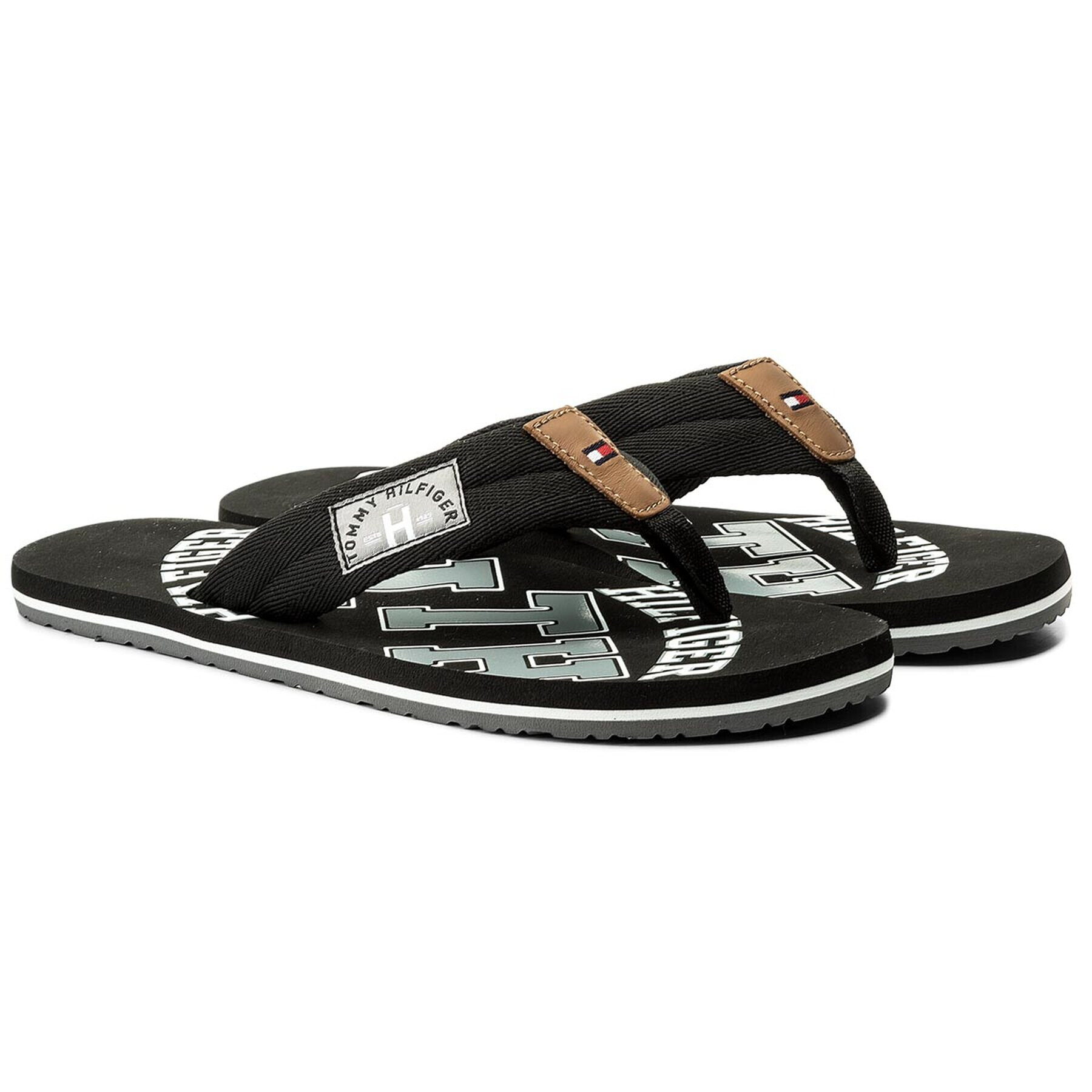 Tommy Hilfiger Žabky Essential Th Beach Sandal FM0FM01369 Čierna - Pepit.sk