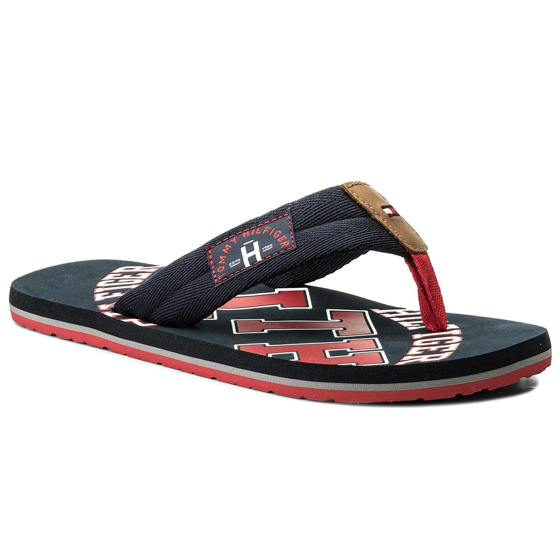 Tommy Hilfiger Žabky Essential Th Beach Sandal FM0FM01369 Tmavomodrá - Pepit.sk