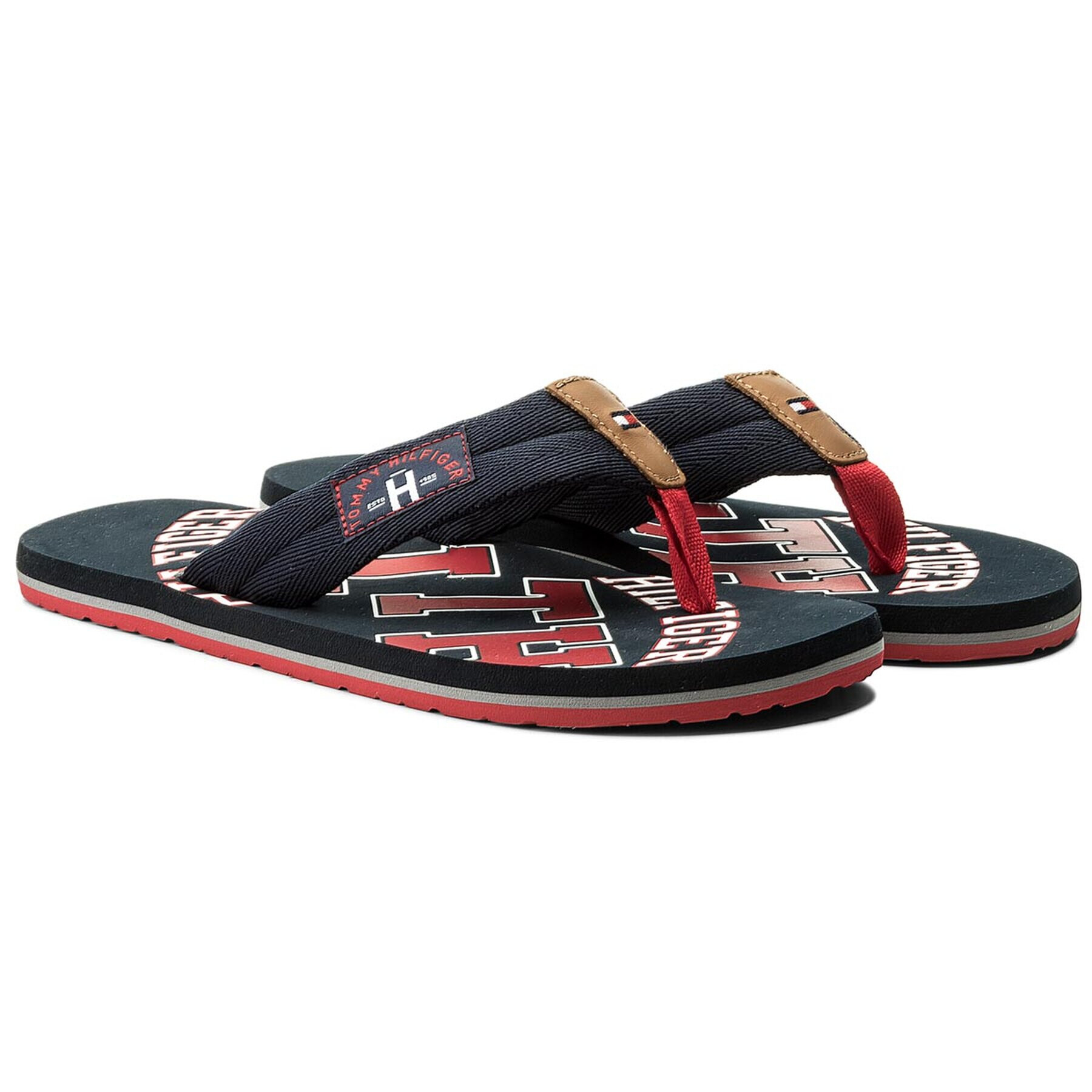 Tommy Hilfiger Žabky Essential Th Beach Sandal FM0FM01369 Tmavomodrá - Pepit.sk