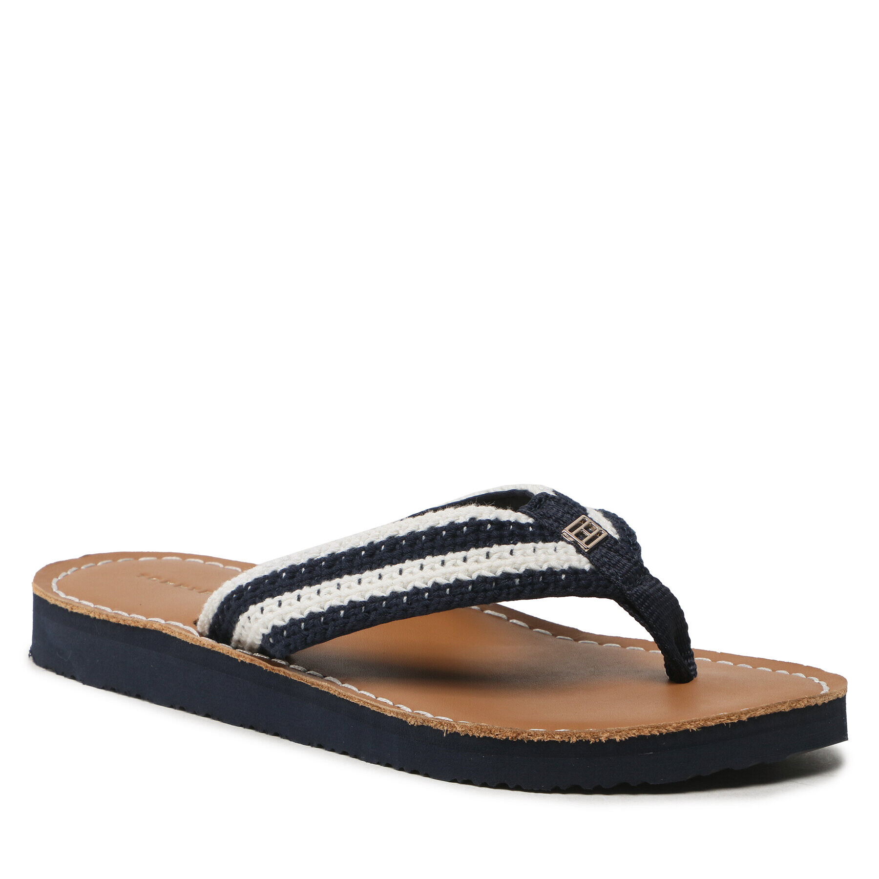 Tommy Hilfiger Žabky Feminne Crochet Flip Flop FW0FW07261 Tmavomodrá - Pepit.sk