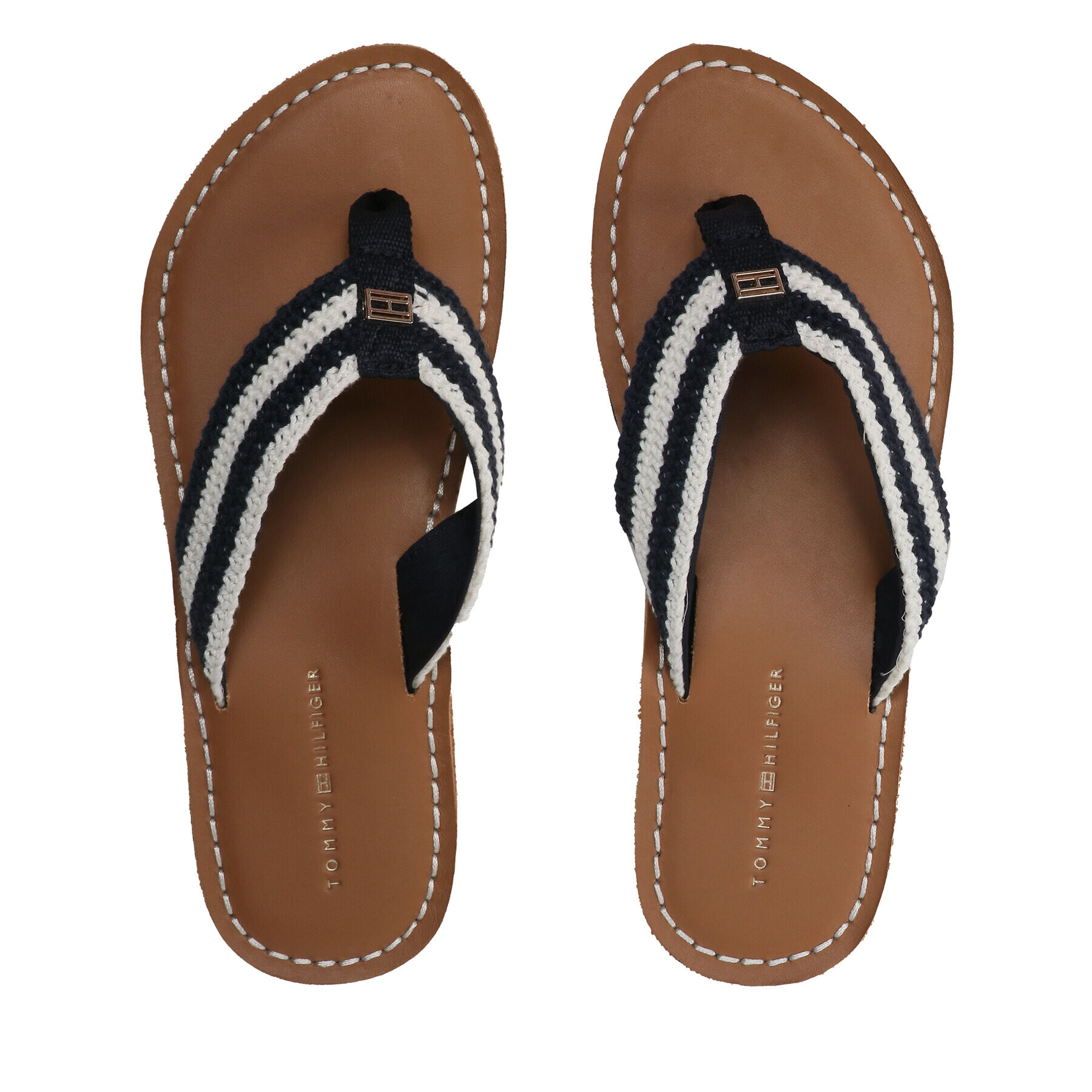 Tommy Hilfiger Žabky Feminne Crochet Flip Flop FW0FW07261 Tmavomodrá - Pepit.sk