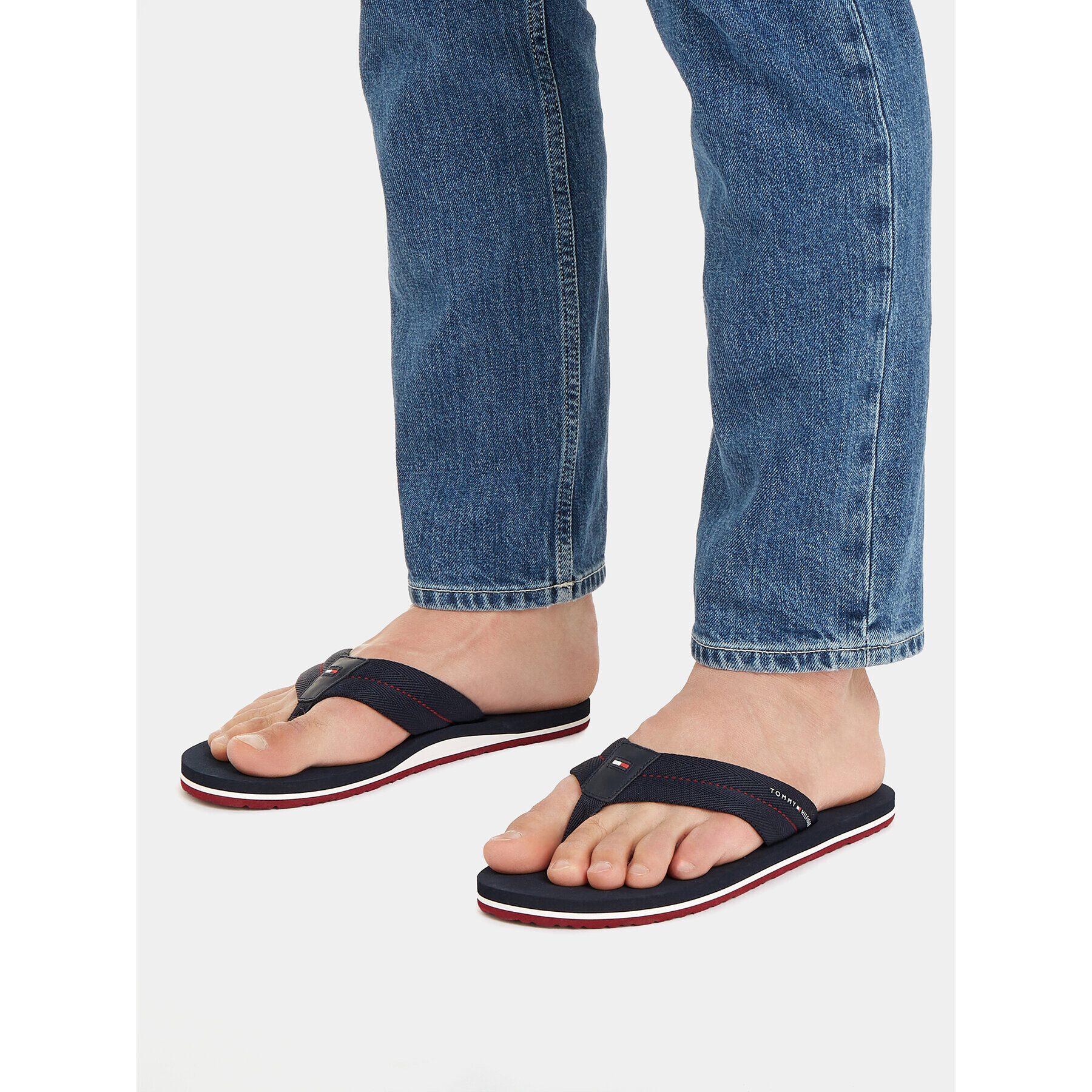 Tommy Hilfiger Žabky Im Bold Hilfiger Beach Sandal FM0FM04864 Modrá - Pepit.sk