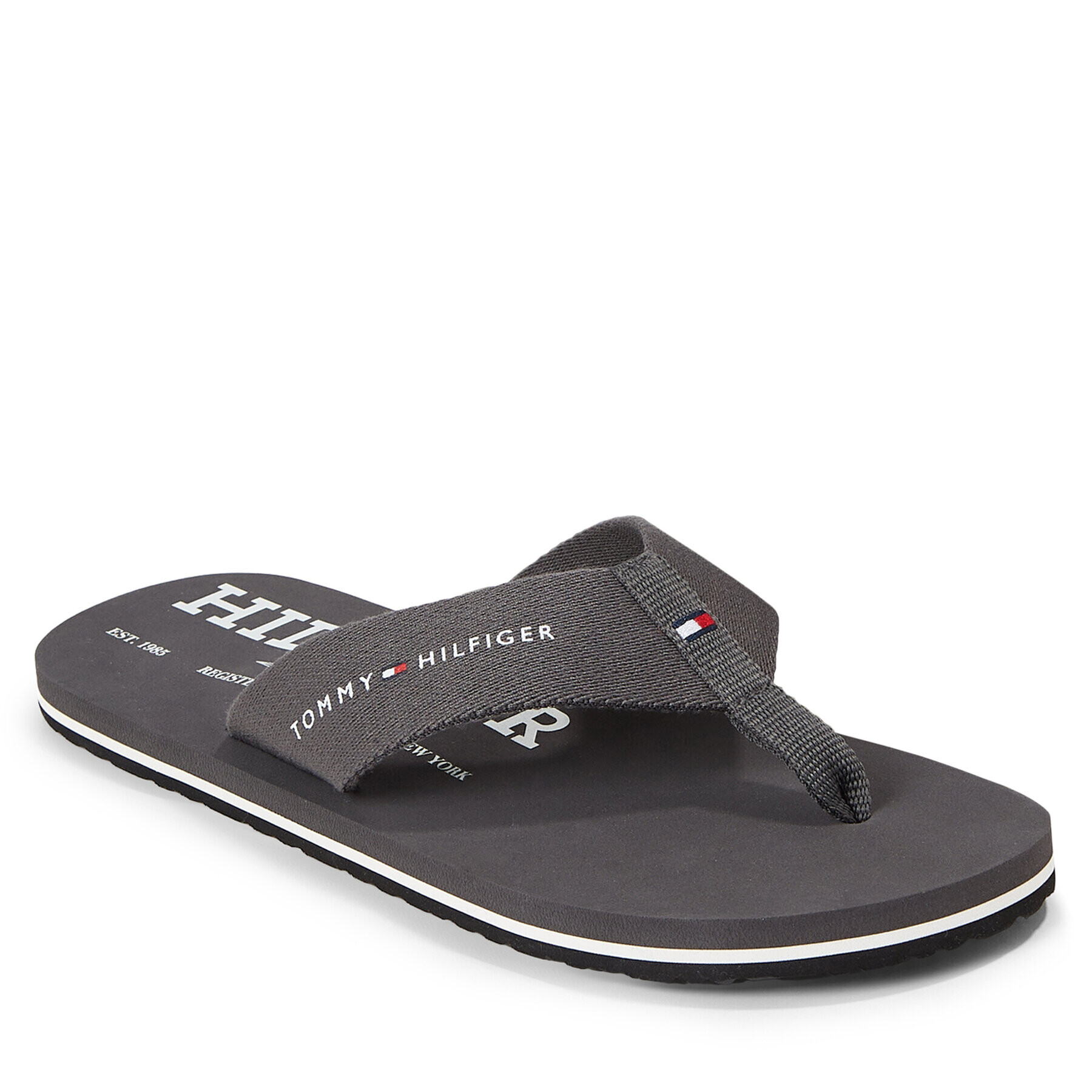 Tommy Hilfiger Žabky Im R Trademark Beach Sandal FM0FM04863 Sivá - Pepit.sk