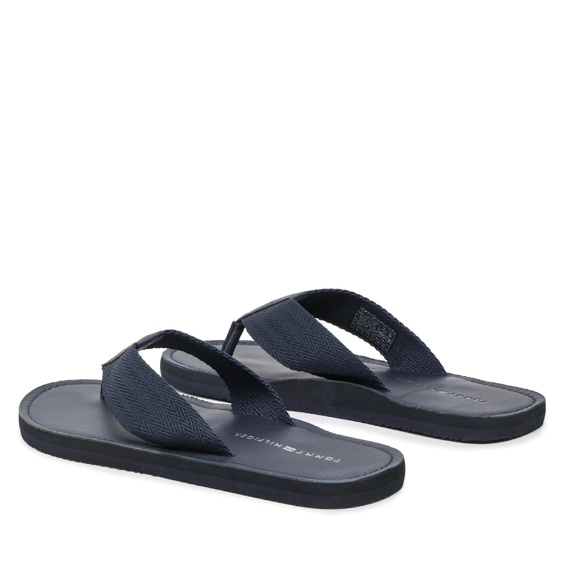 Tommy Hilfiger Žabky Leather Beach Sandal FM0FM04548 Tmavomodrá - Pepit.sk