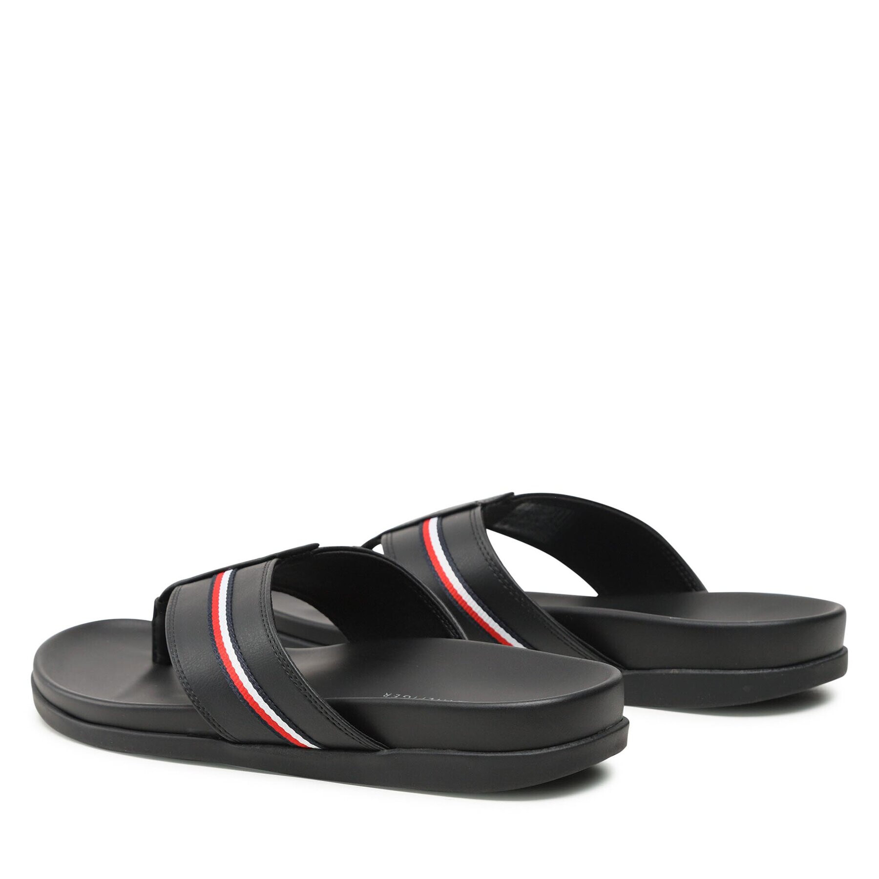 Tommy Hilfiger Žabky Leather Toe Post Sandal FM0FM04460 Čierna - Pepit.sk