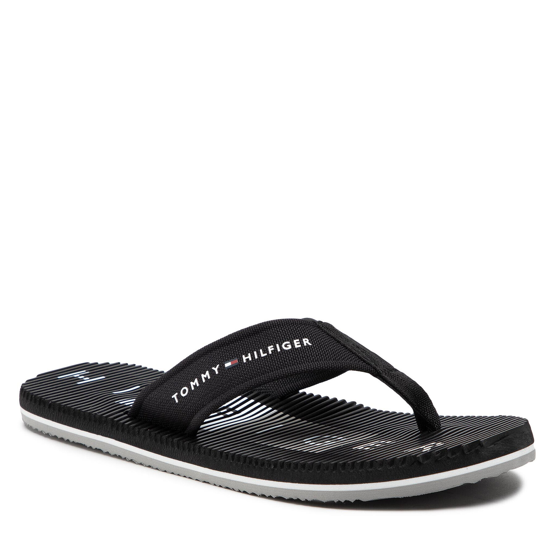 Tommy Hilfiger Žabky Massage Footbed Beach Sandal FM0FM03979 Čierna - Pepit.sk