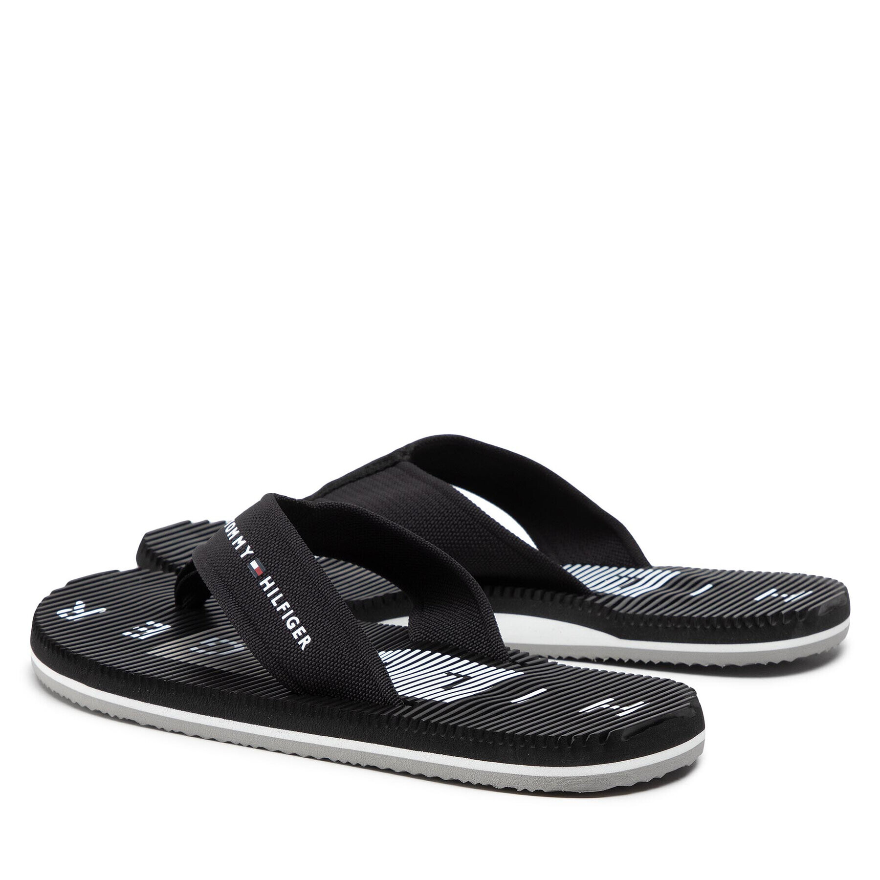 Tommy Hilfiger Žabky Massage Footbed Beach Sandal FM0FM03979 Čierna - Pepit.sk