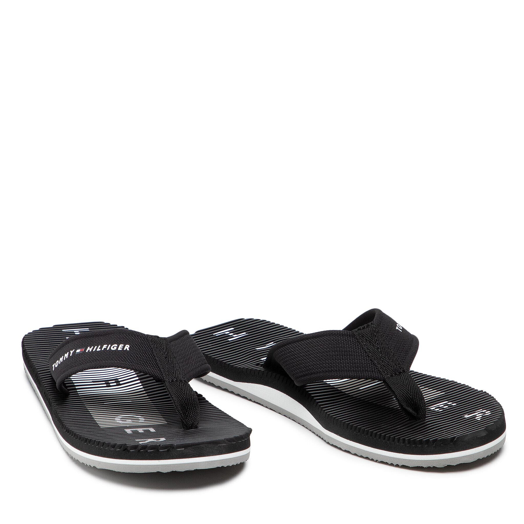 Tommy Hilfiger Žabky Massage Footbed Beach Sandal FM0FM03979 Čierna - Pepit.sk