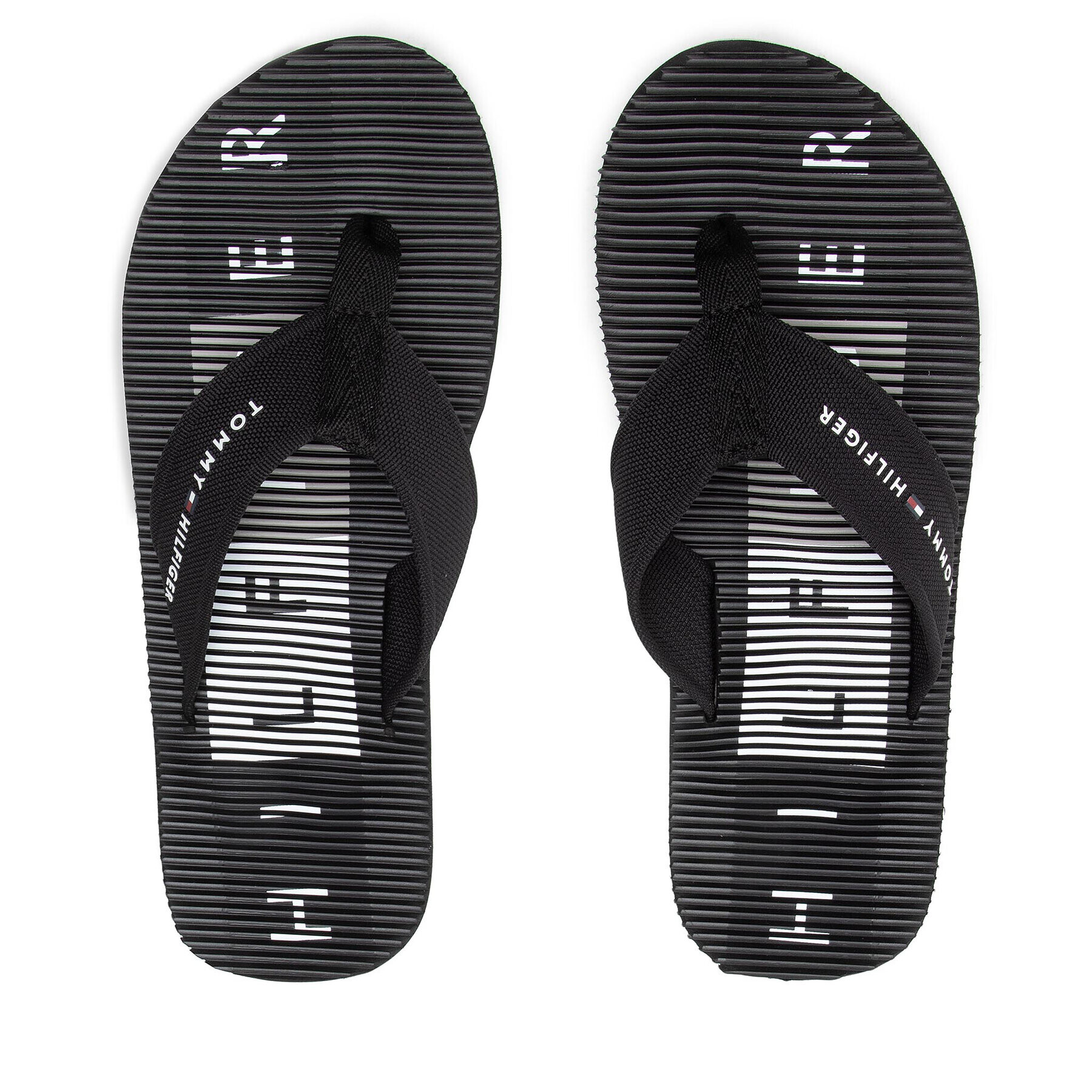 Tommy Hilfiger Žabky Massage Footbed Beach Sandal FM0FM03979 Čierna - Pepit.sk