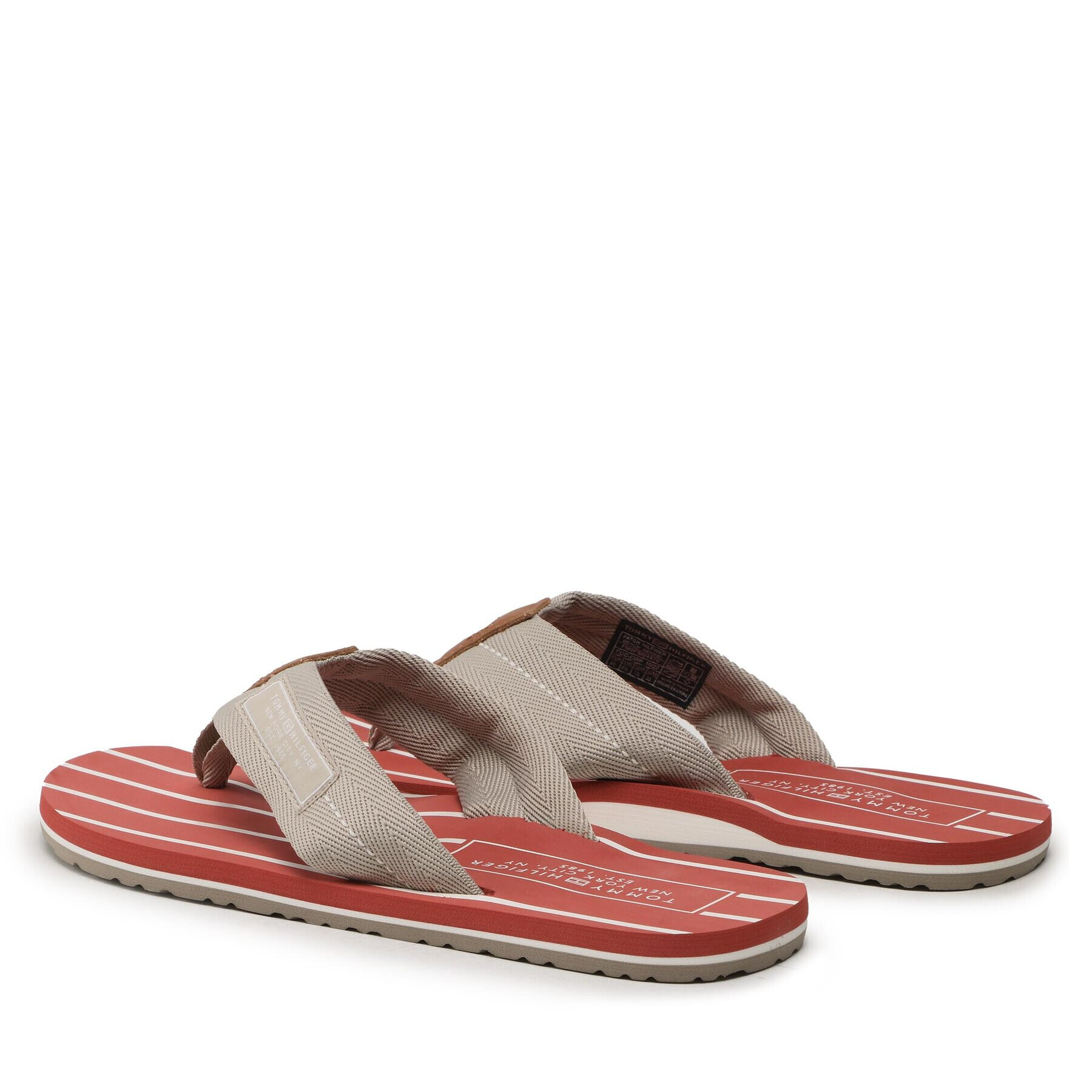 Tommy Hilfiger Žabky Patch Hilfiger Beach Sandal FM0FM04470 Sivá - Pepit.sk