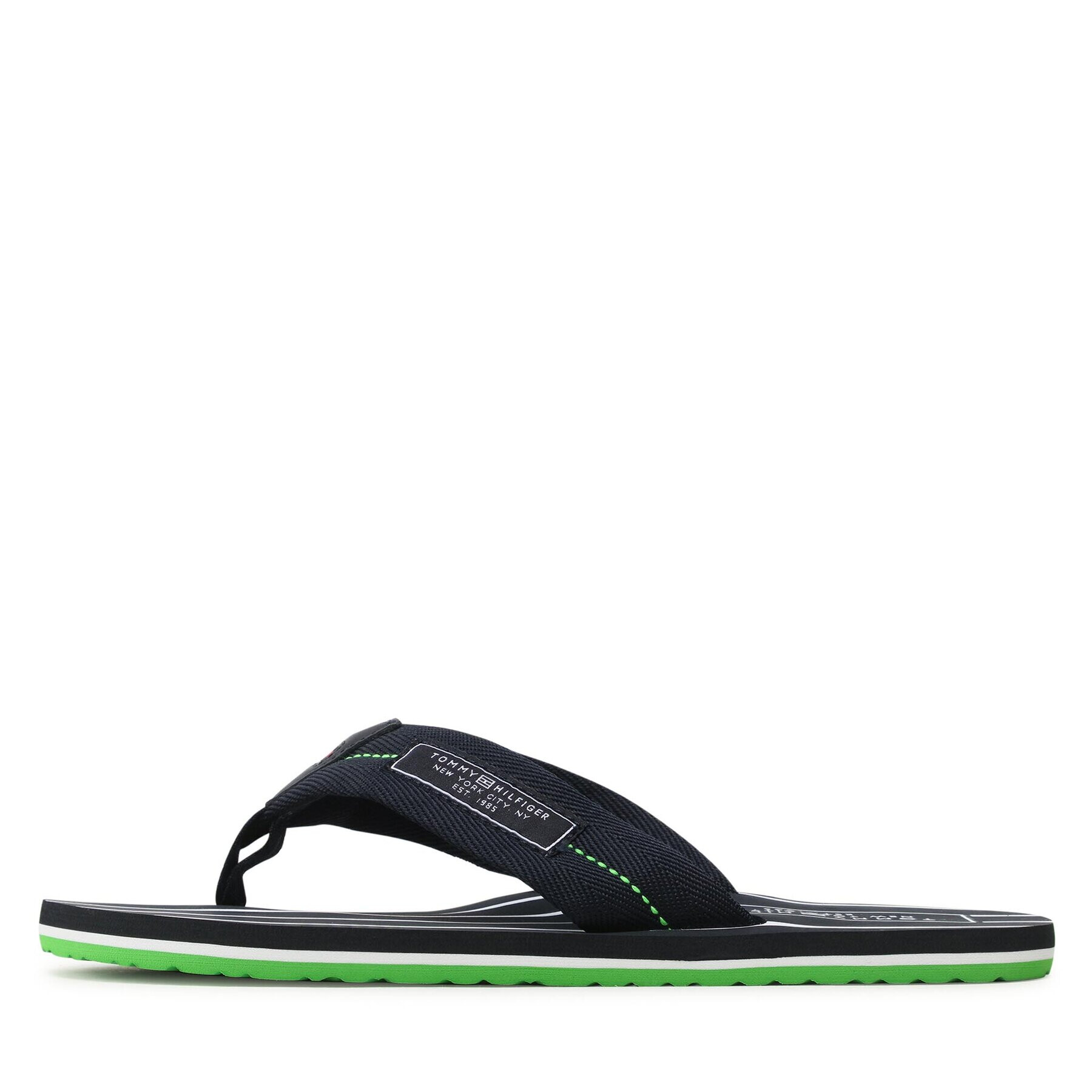 Tommy Hilfiger Žabky Patch Hilfiger Beach Sandal FM0FM04470 Tmavomodrá - Pepit.sk