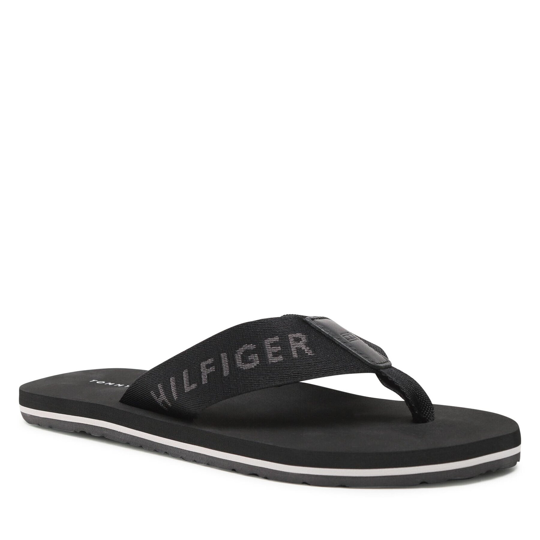 Tommy Hilfiger Žabky Print Beach Sandal FM0FM04618 Čierna - Pepit.sk