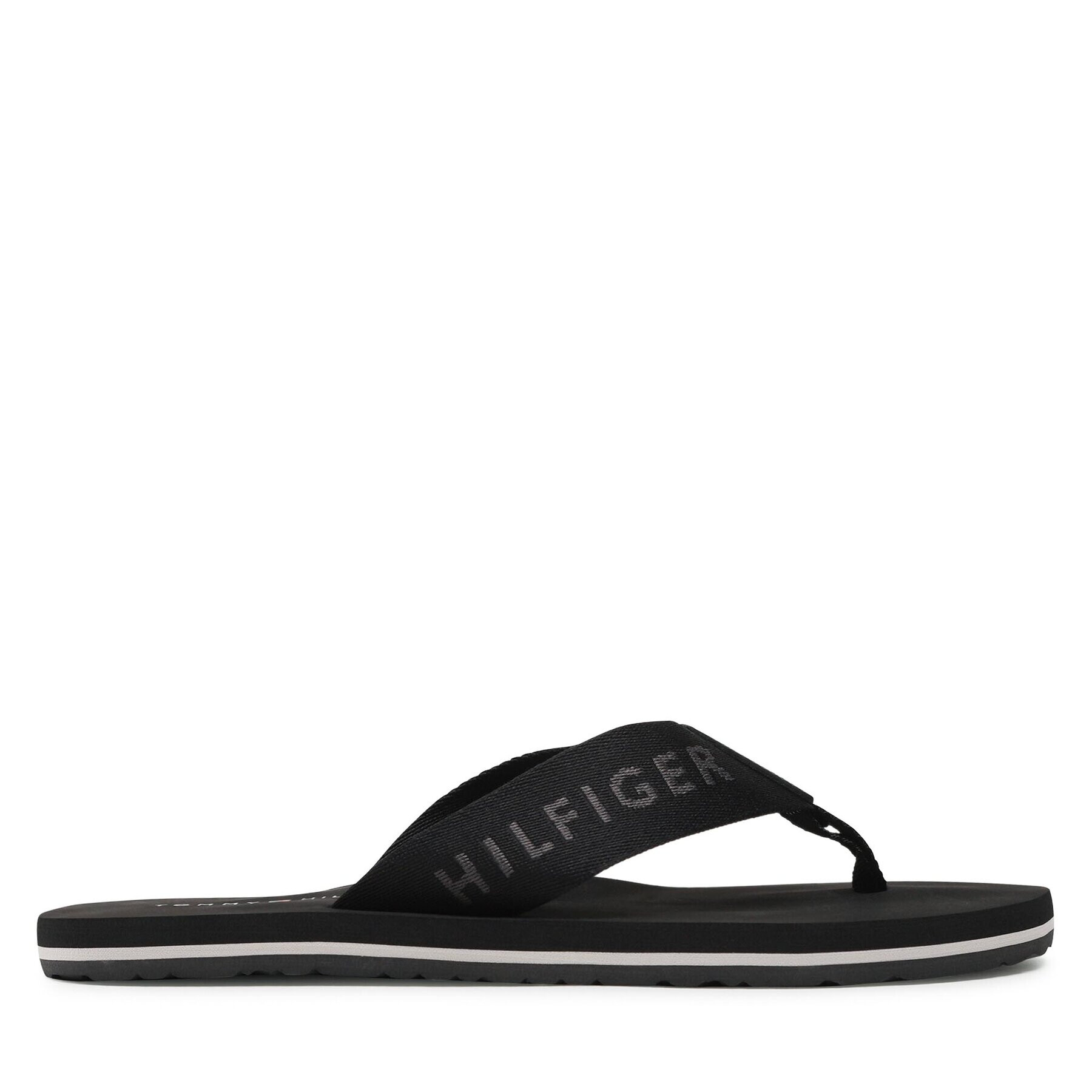 Tommy Hilfiger Žabky Print Beach Sandal FM0FM04618 Čierna - Pepit.sk