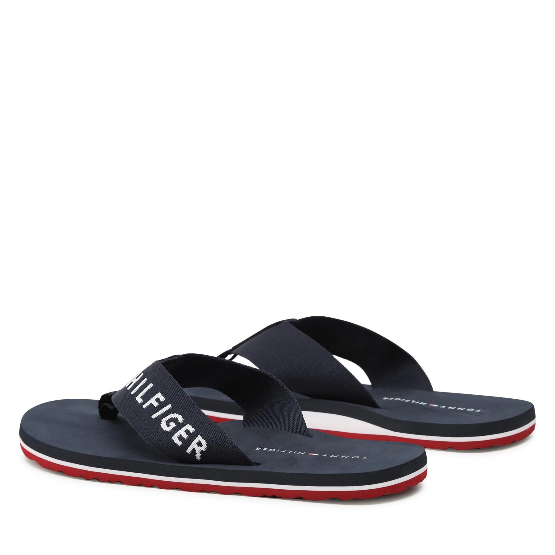 Tommy Hilfiger Žabky Print Beach Sandal FM0FM04618 Tmavomodrá - Pepit.sk