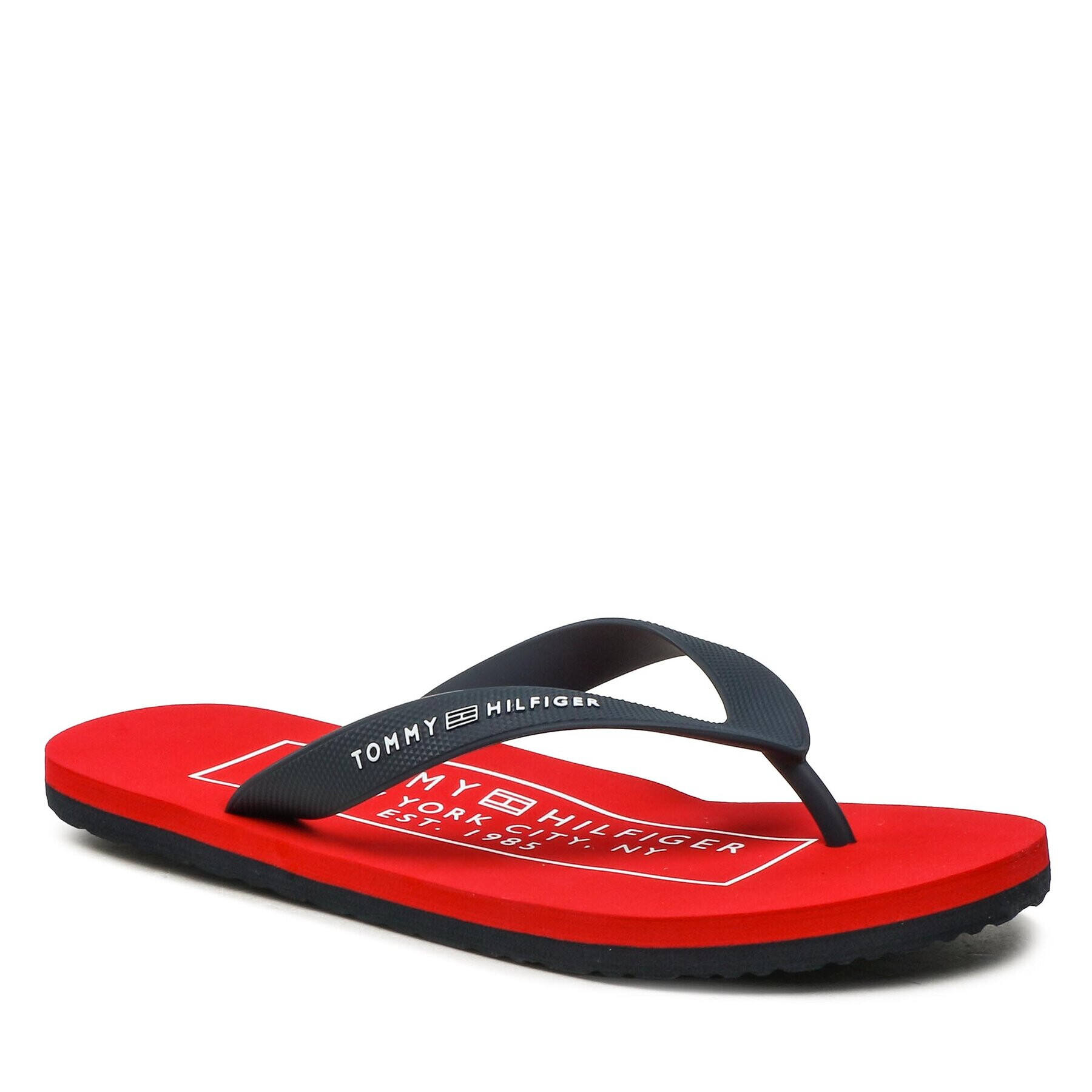 Tommy Hilfiger Žabky Rubber Hilfiger Beach Sandal FM0FM04468 Tmavomodrá - Pepit.sk