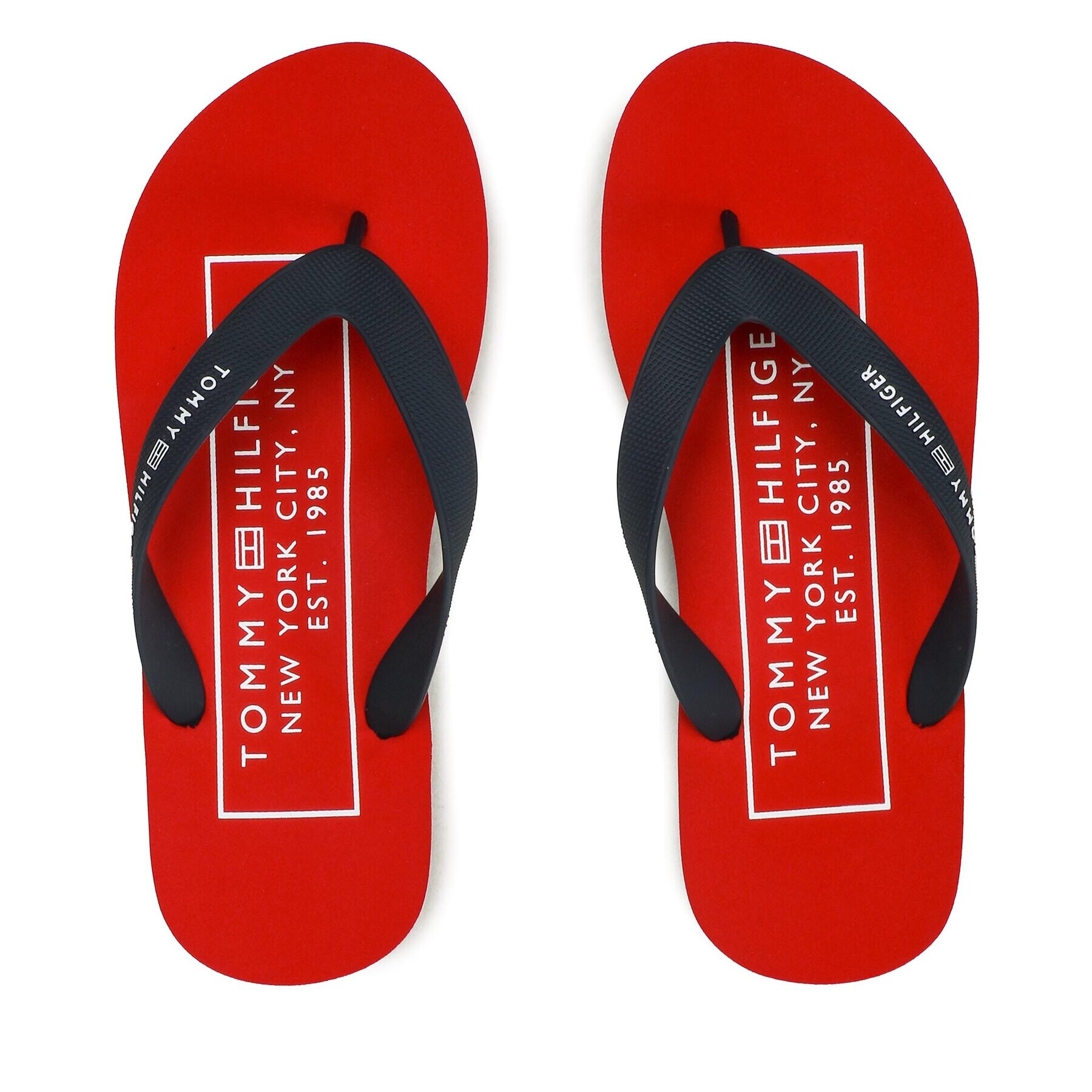 Tommy Hilfiger Žabky Rubber Hilfiger Beach Sandal FM0FM04468 Tmavomodrá - Pepit.sk