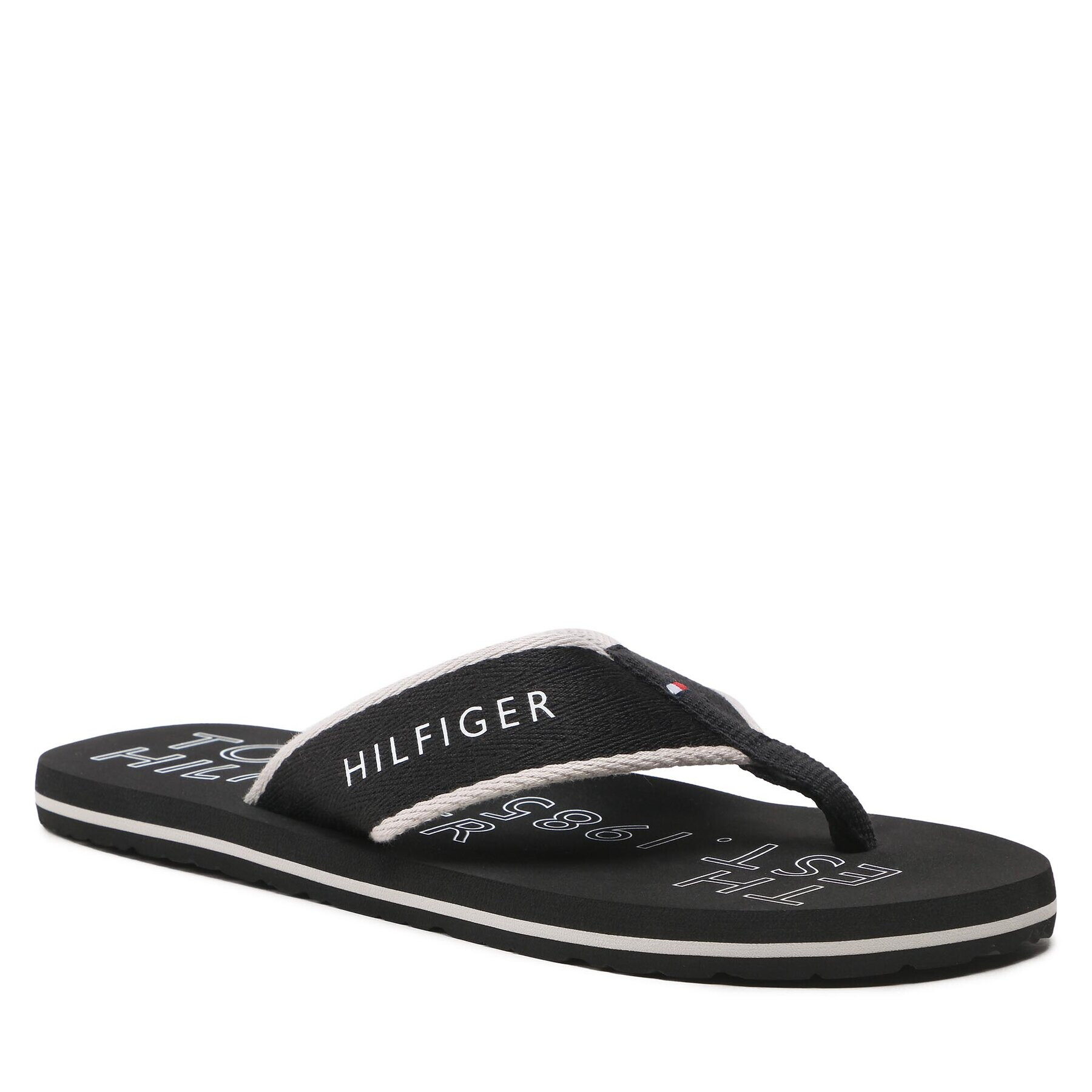 Tommy Hilfiger Žabky Sporty Hilfiger Beach Sandal FM0FM04469 Čierna - Pepit.sk