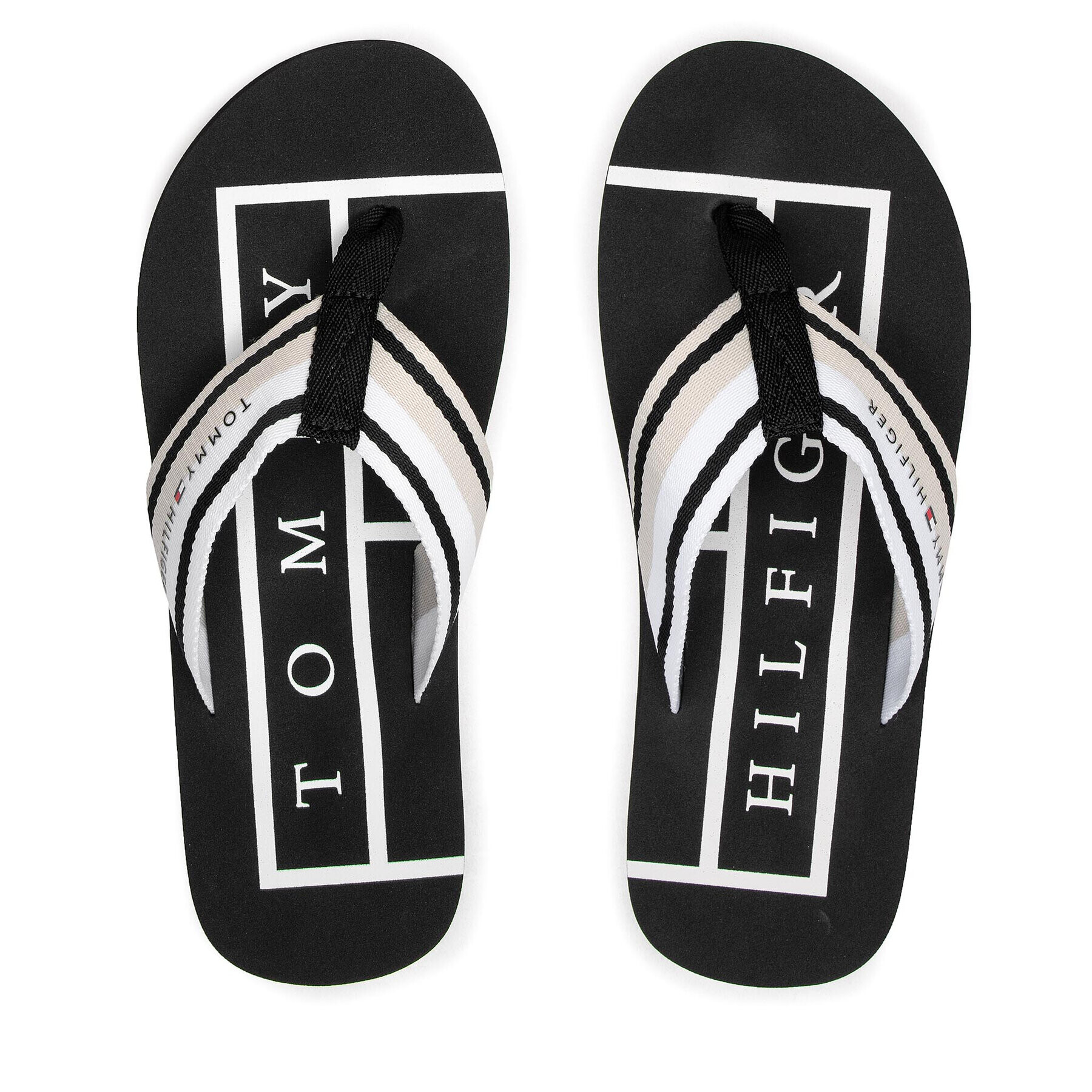 Tommy Hilfiger Žabky Strips Hilfiger Beach Sandal FM0FM04066 Béžová - Pepit.sk