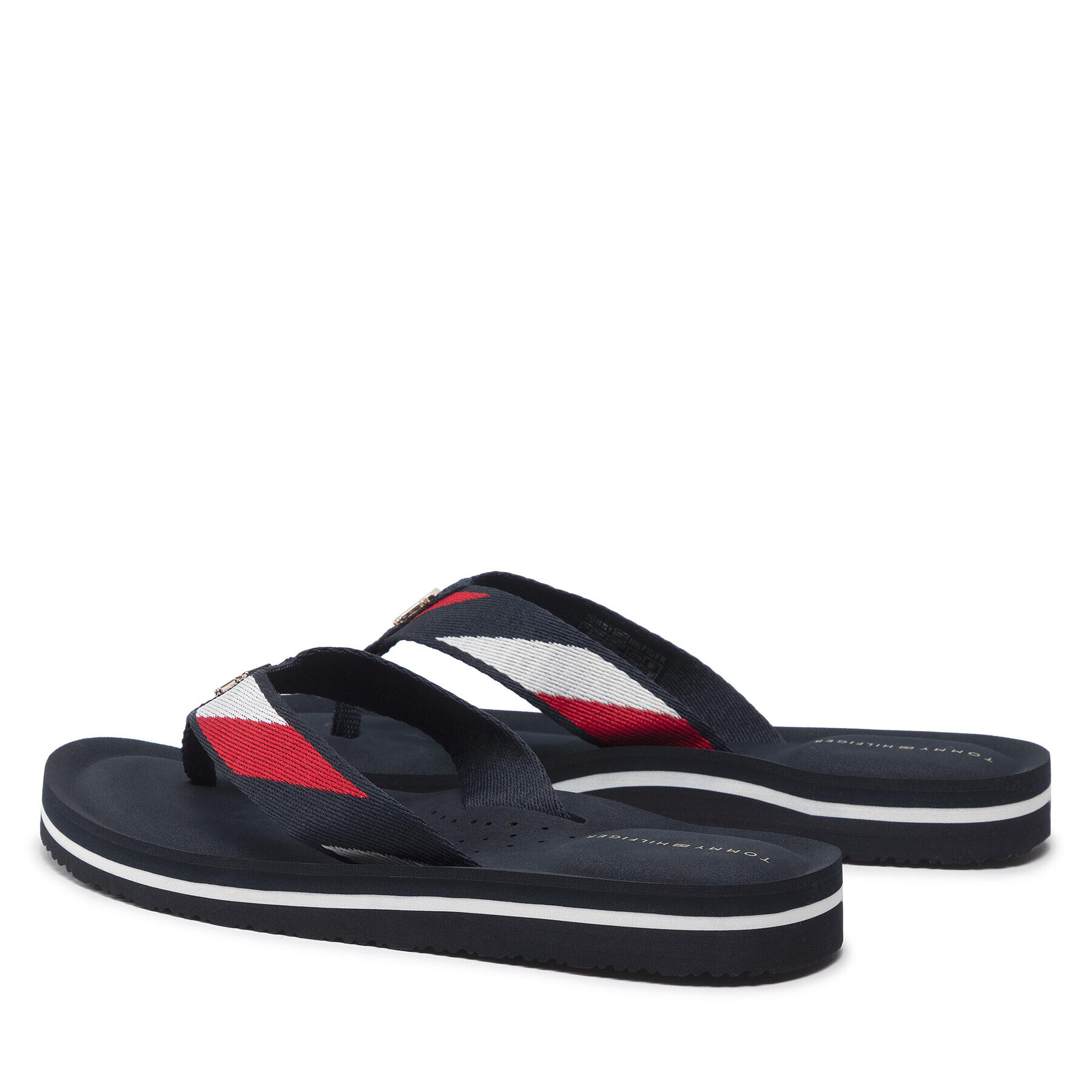 Tommy Hilfiger Žabky Stripy Comfort Beach Sandal FW0FW06446 Tmavomodrá - Pepit.sk