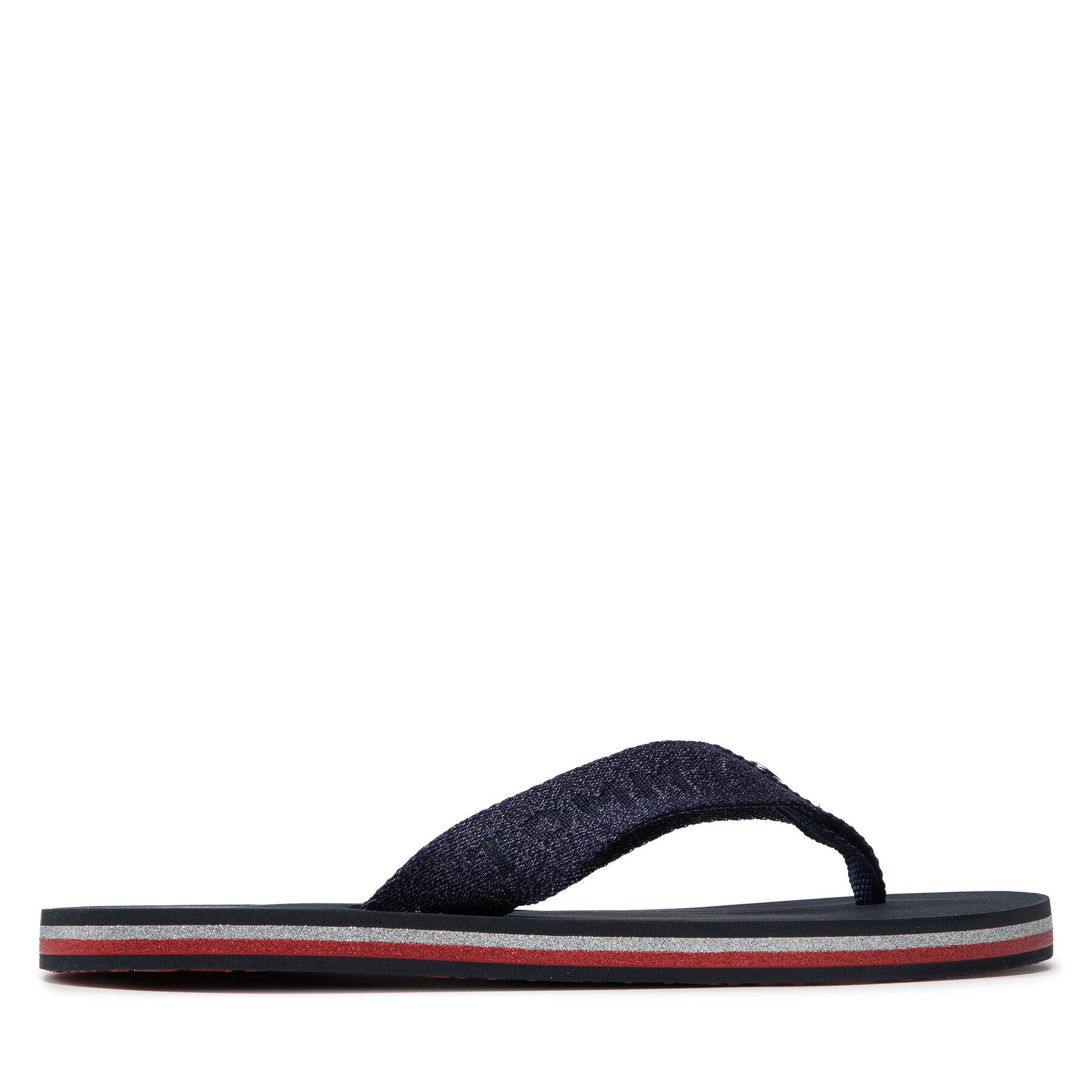 Tommy Hilfiger Žabky Th Glitter Wrab Beach Sandal FW0FW06423 Tmavomodrá - Pepit.sk