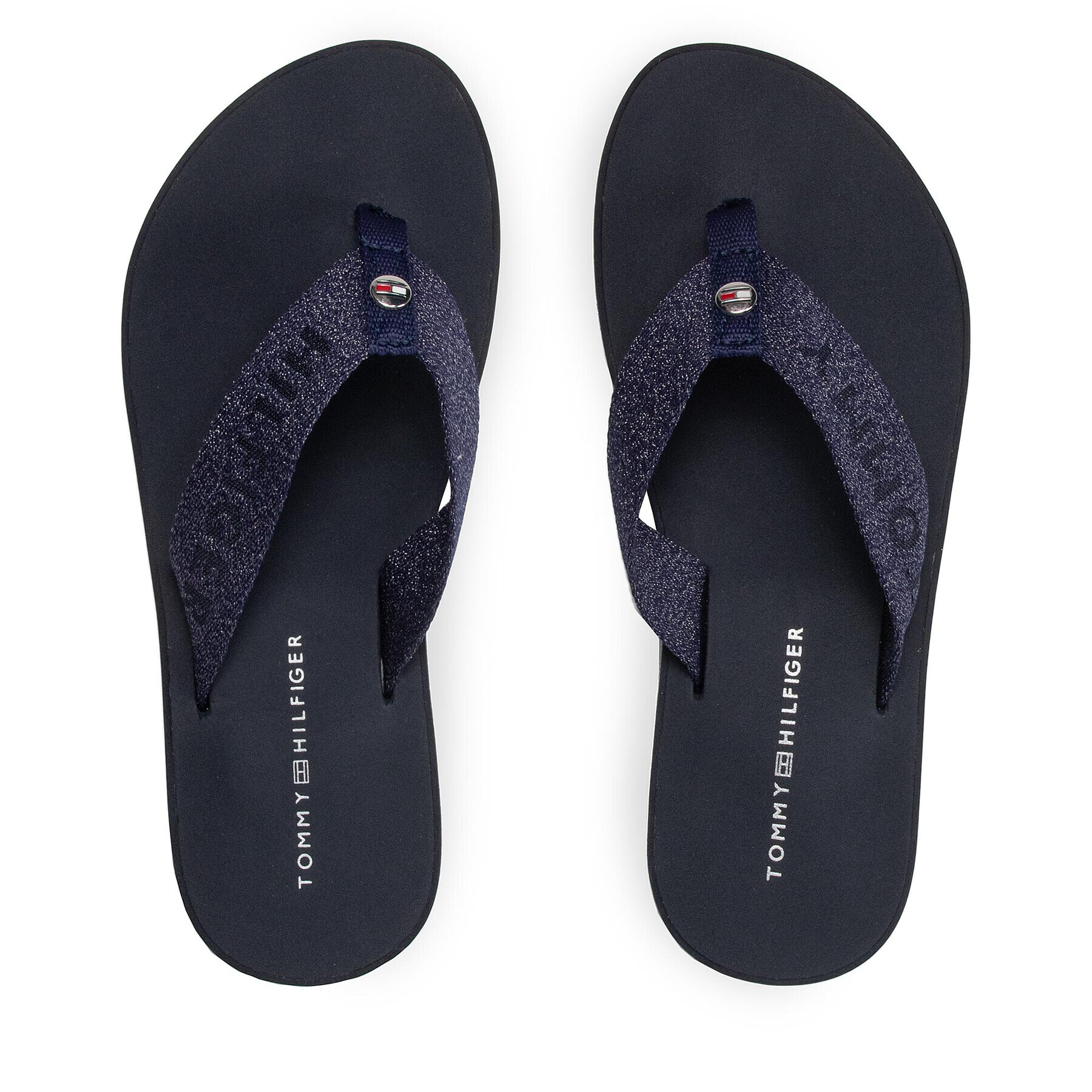 Tommy Hilfiger Žabky Th Glitter Wrab Beach Sandal FW0FW06423 Tmavomodrá - Pepit.sk