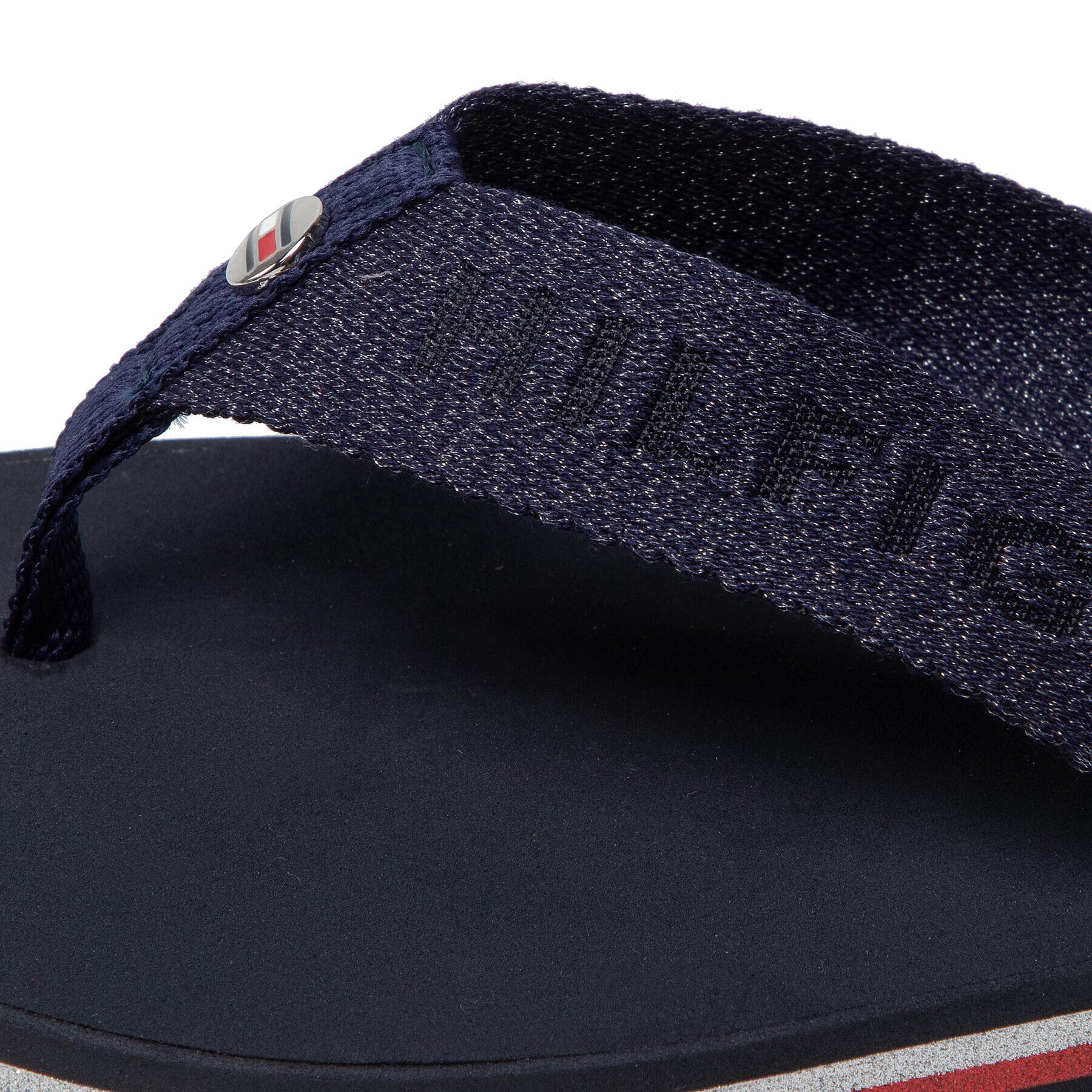 Tommy Hilfiger Žabky Th Glitter Wrab Beach Sandal FW0FW06423 Tmavomodrá - Pepit.sk