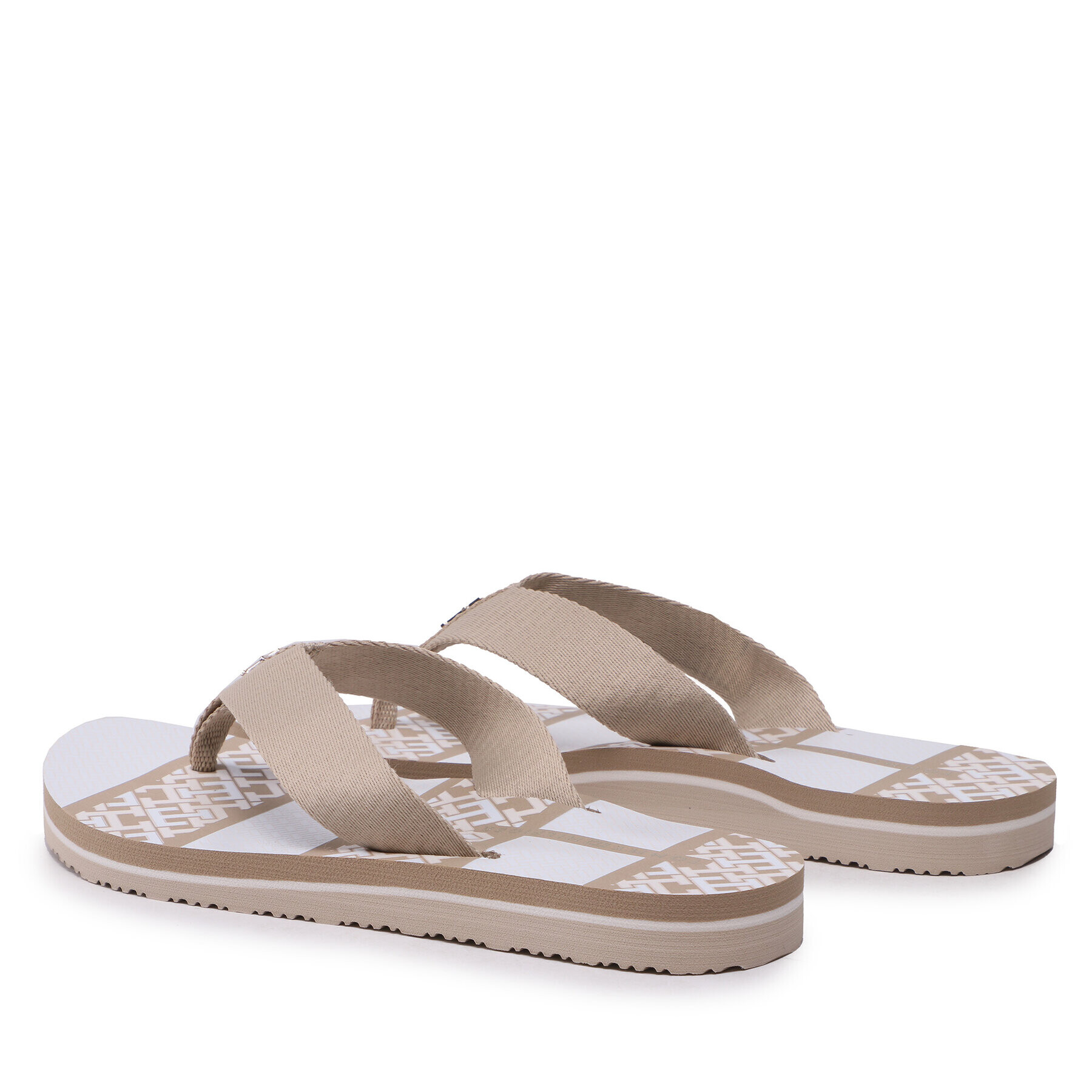 Tommy Hilfiger Žabky Th Monogram Essential Sandal FW0FW07162 Béžová - Pepit.sk