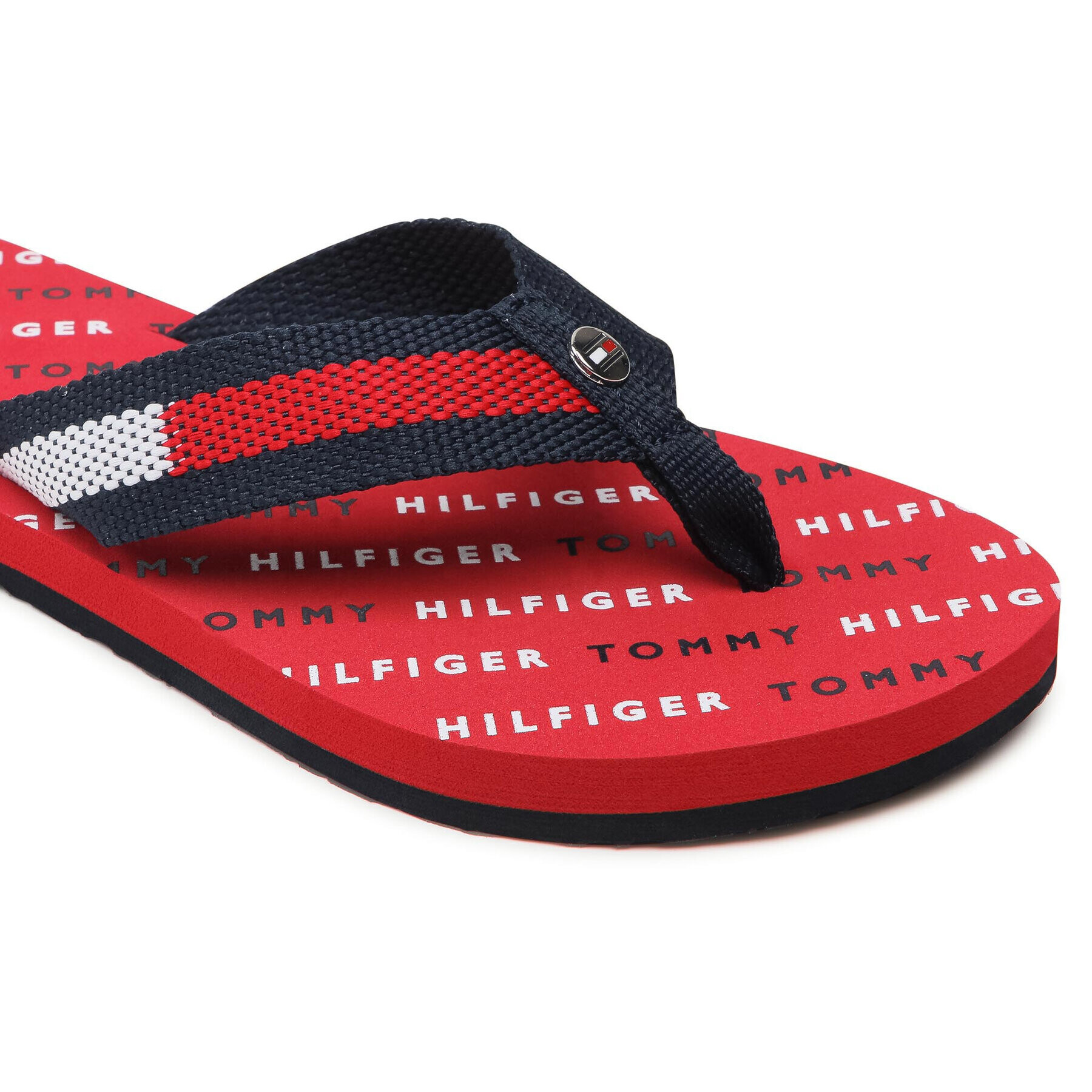 Tommy Hilfiger Žabky Th Slide Flag Flip Flop FW0FW05820 Tmavomodrá - Pepit.sk