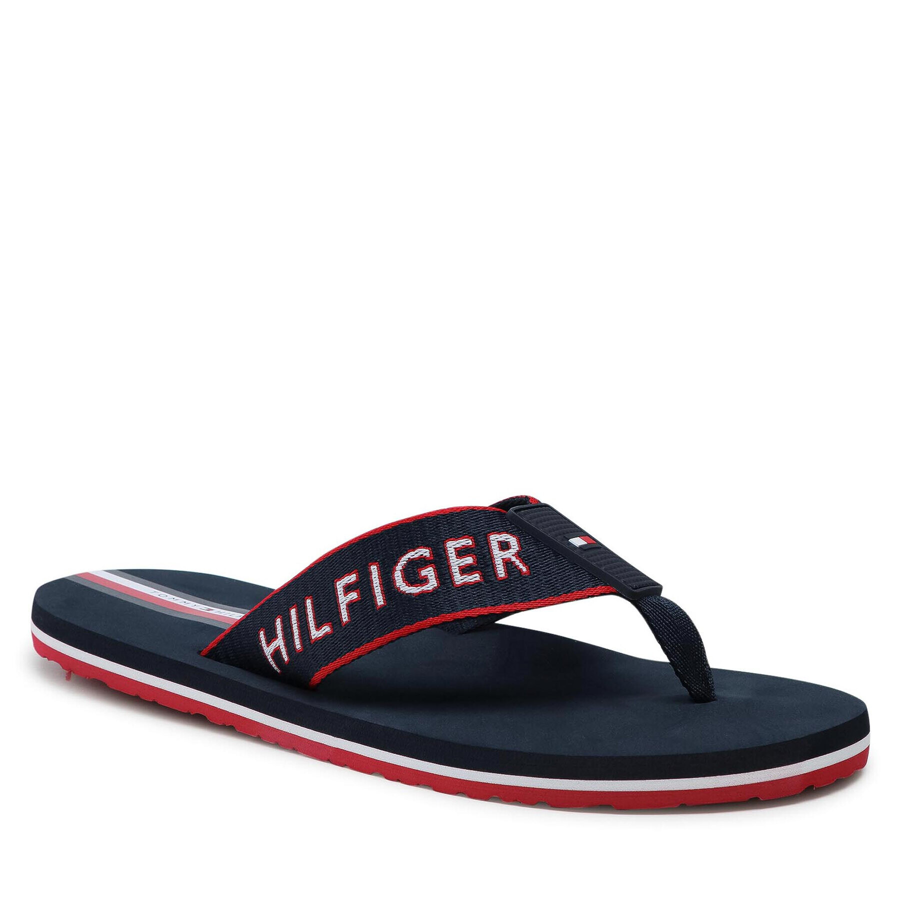 Tommy Hilfiger Žabky Webbing Beach Sandal FM0FM03641 Tmavomodrá - Pepit.sk