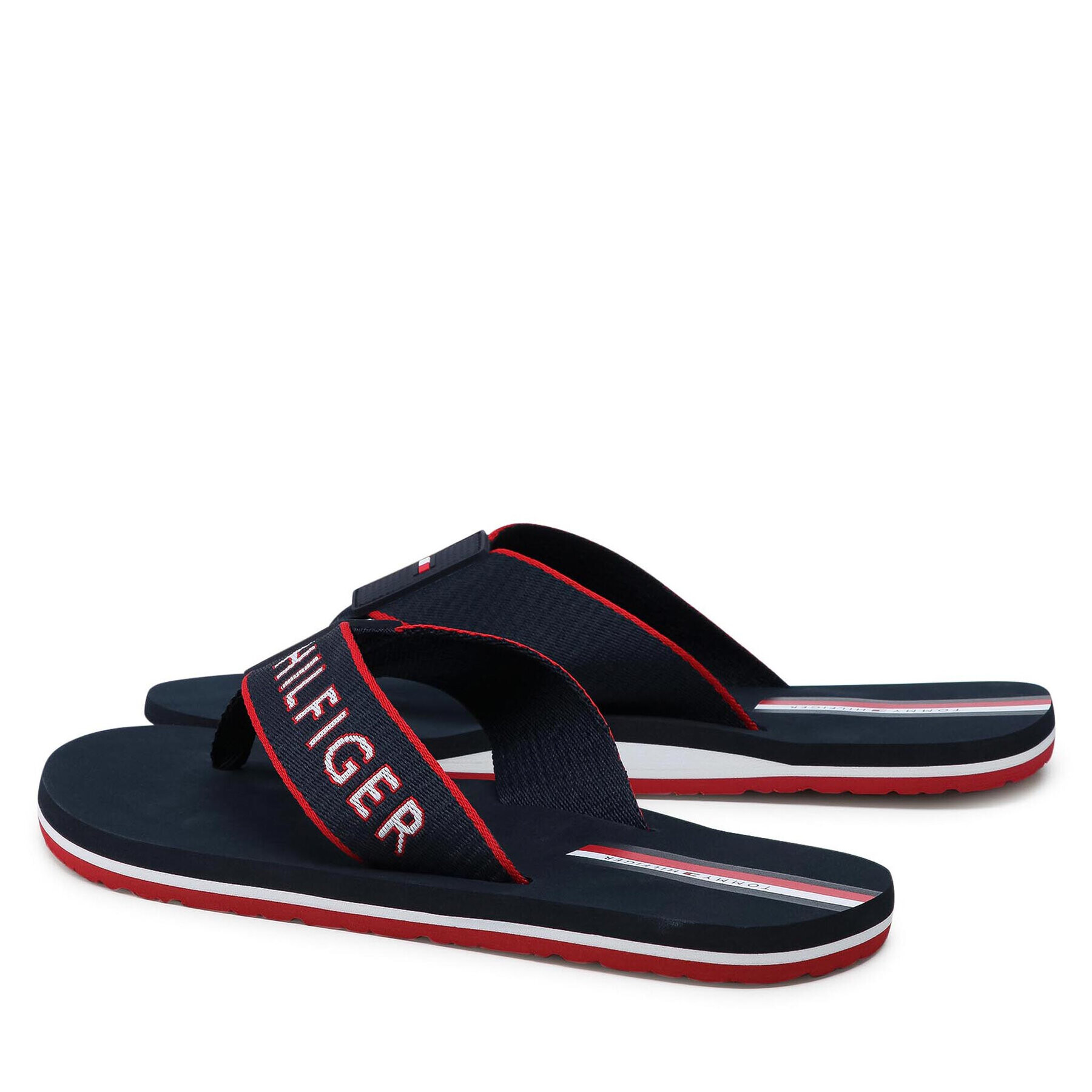 Tommy Hilfiger Žabky Webbing Beach Sandal FM0FM03641 Tmavomodrá - Pepit.sk