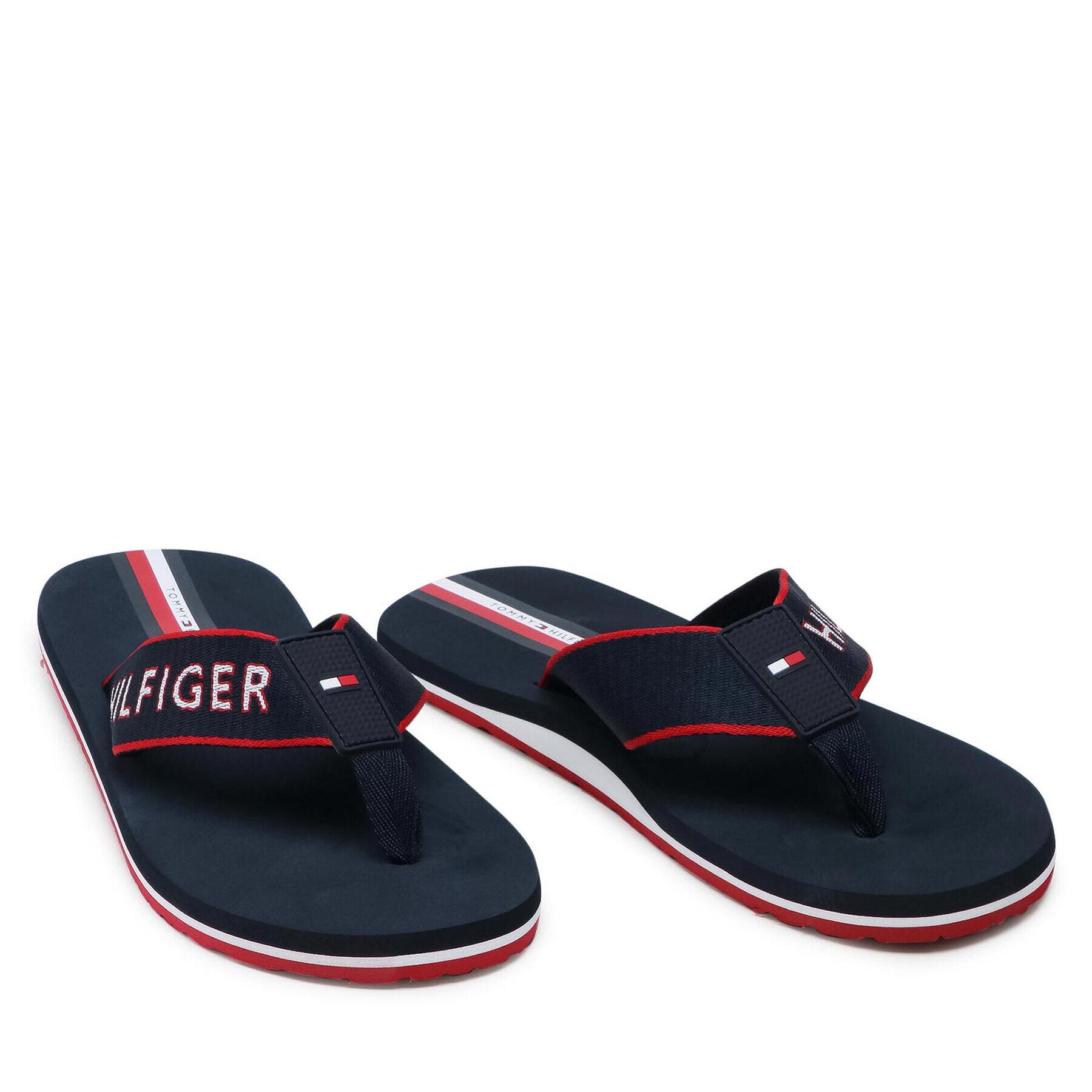 Tommy Hilfiger Žabky Webbing Beach Sandal FM0FM03641 Tmavomodrá - Pepit.sk