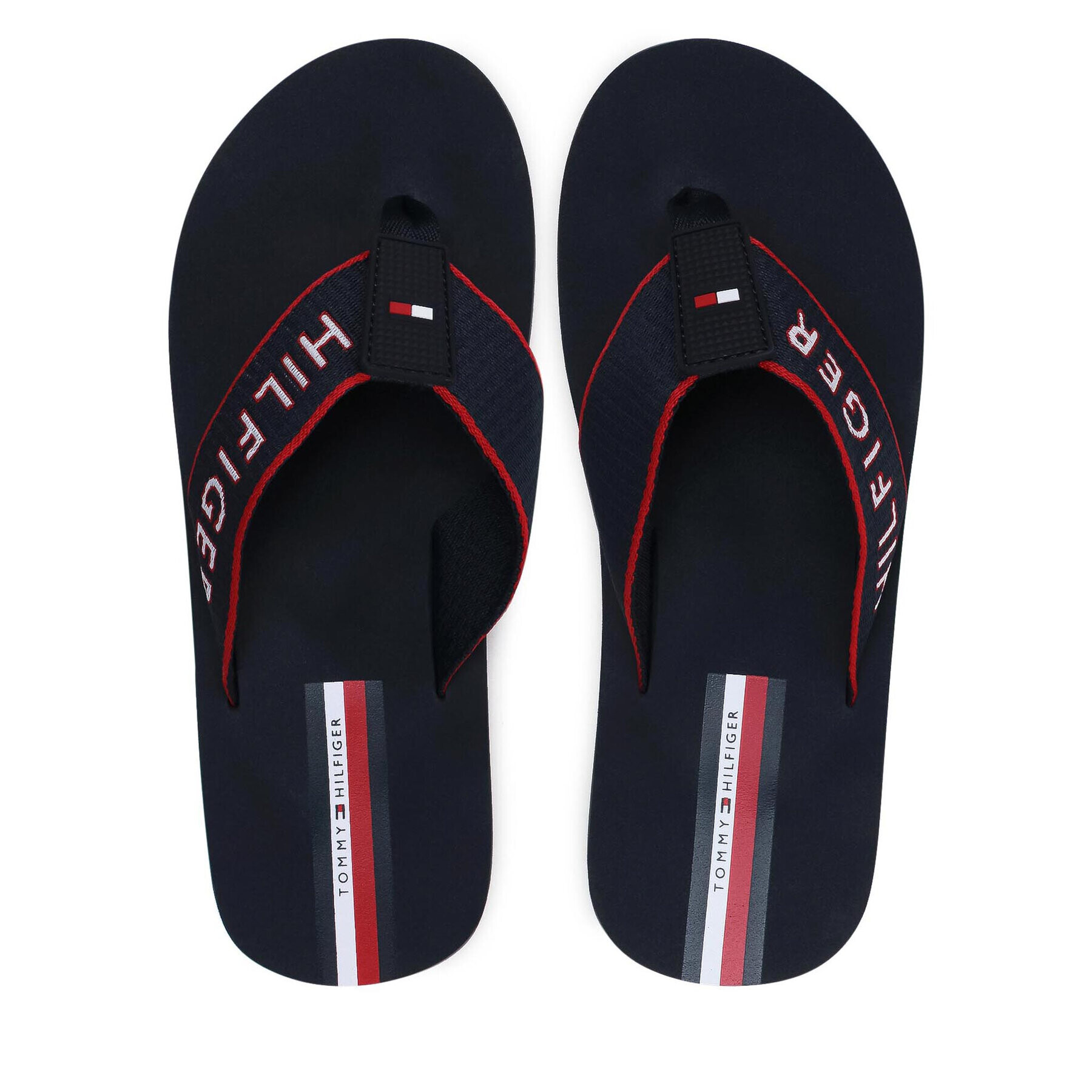 Tommy Hilfiger Žabky Webbing Beach Sandal FM0FM03641 Tmavomodrá - Pepit.sk