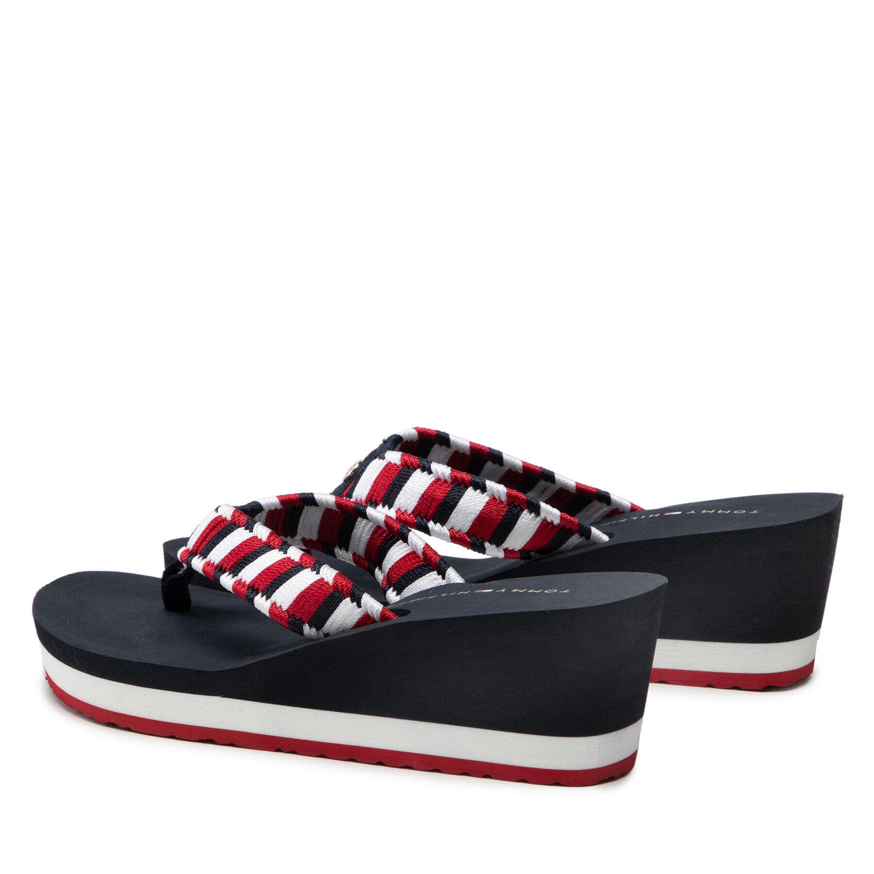 Tommy Hilfiger Žabky Woven Webbing Wedge Beach Sandal FW0FW06427 Farebná - Pepit.sk