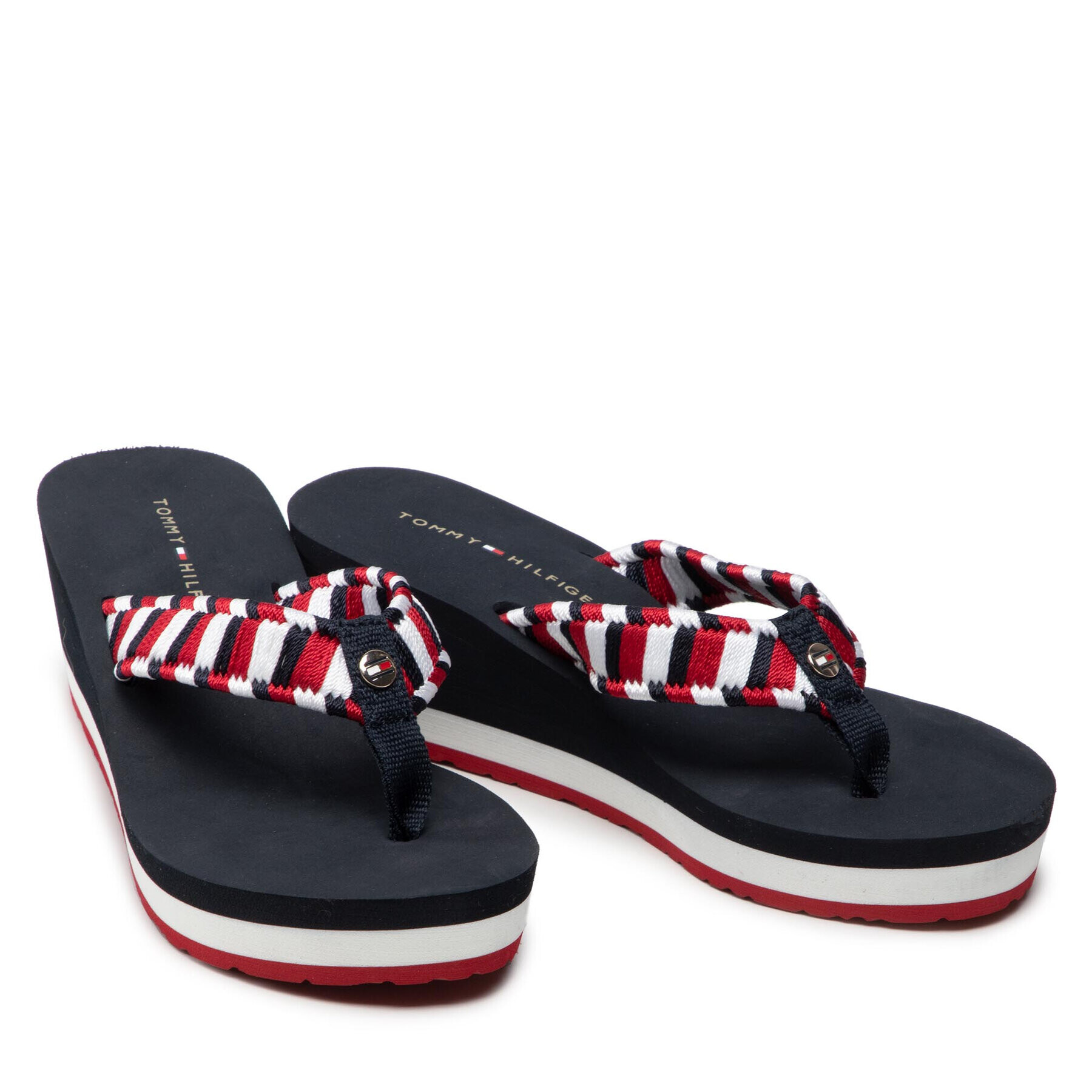 Tommy Hilfiger Žabky Woven Webbing Wedge Beach Sandal FW0FW06427 Farebná - Pepit.sk