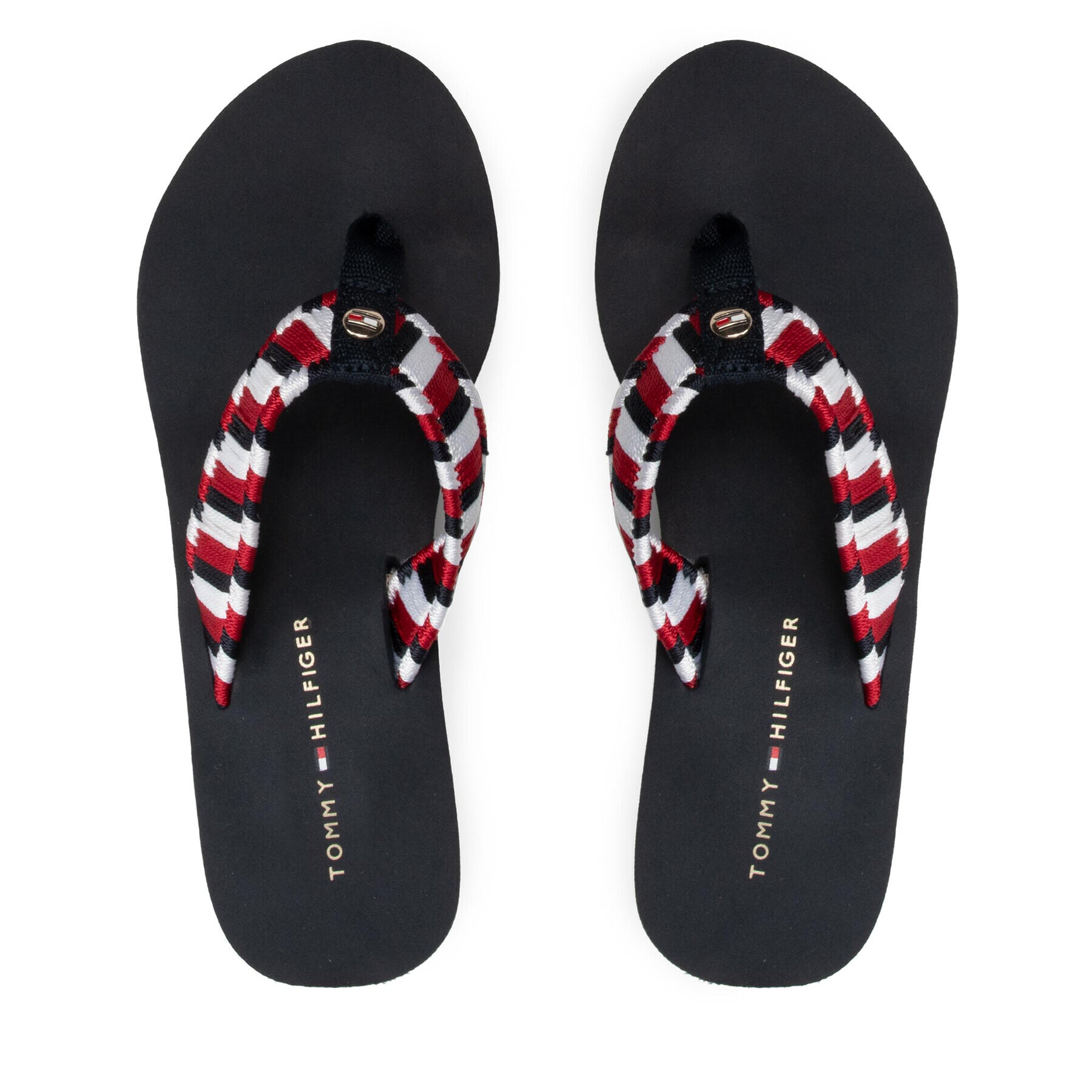 Tommy Hilfiger Žabky Woven Webbing Wedge Beach Sandal FW0FW06427 Farebná - Pepit.sk