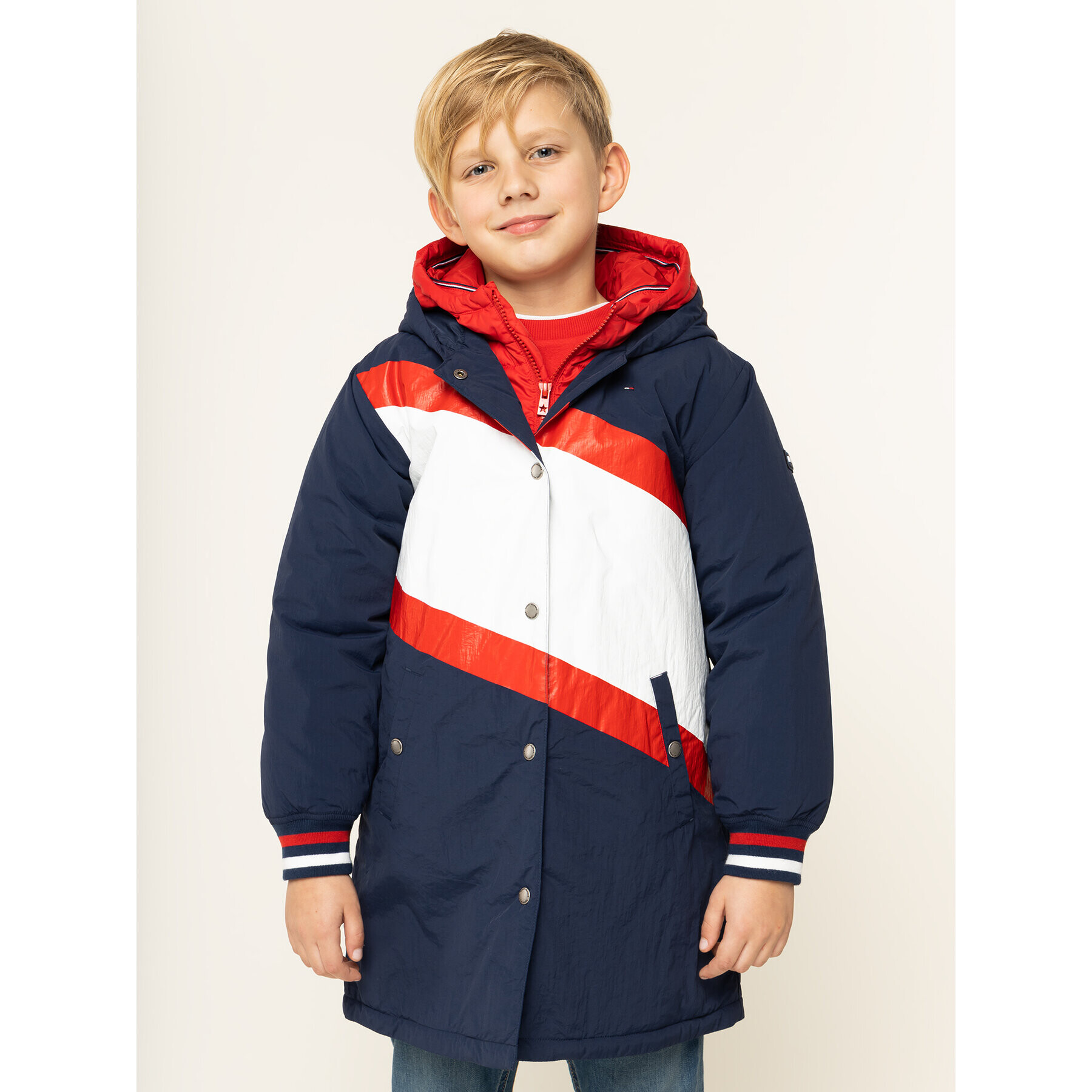 Tommy Hilfiger Zimná bunda KG0KG04467 D Tmavomodrá Regular Fit - Pepit.sk