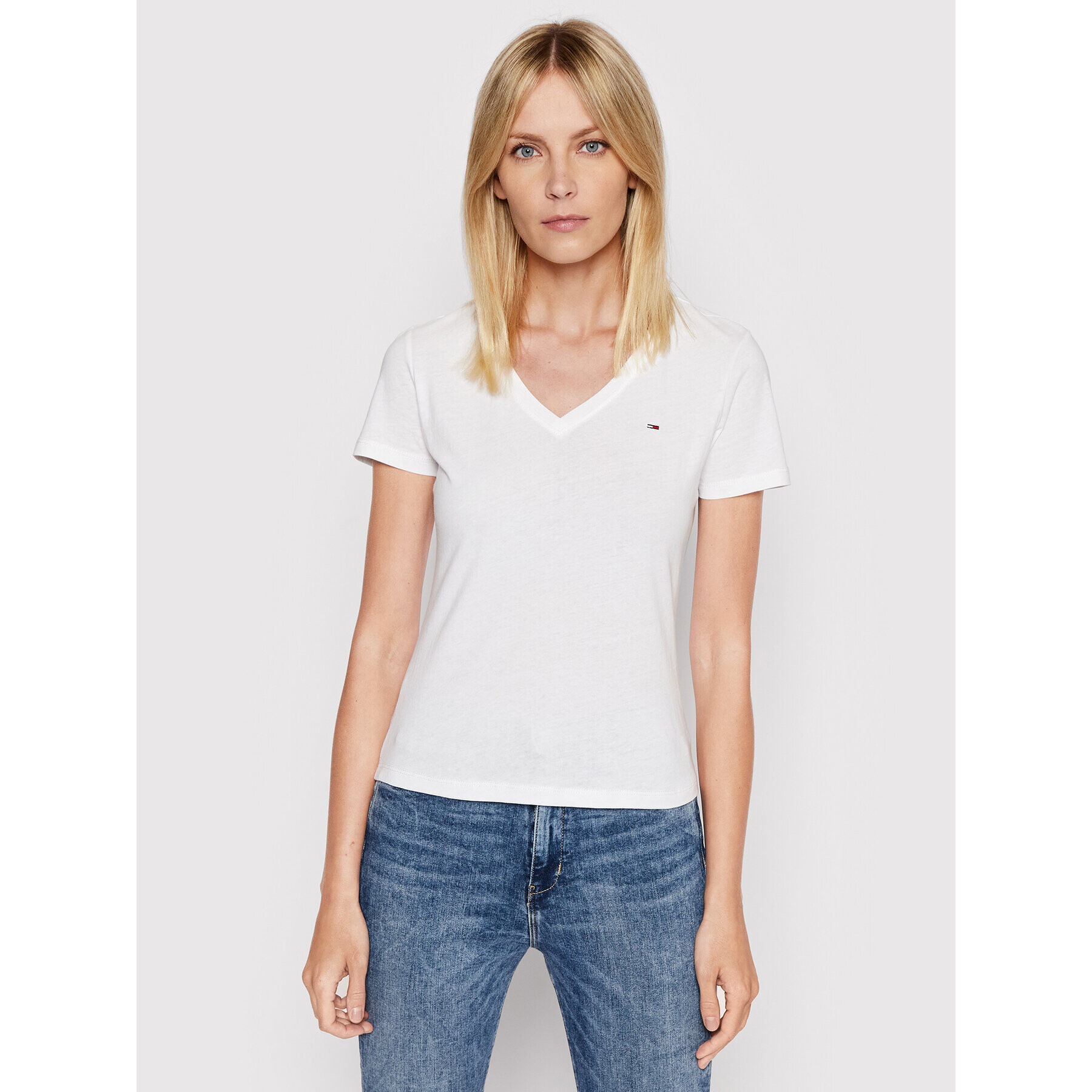 Tommy Jeans 2-dielna súprava tričiek Soft V Neck DW0DW11458 Farebná Regular Fit - Pepit.sk