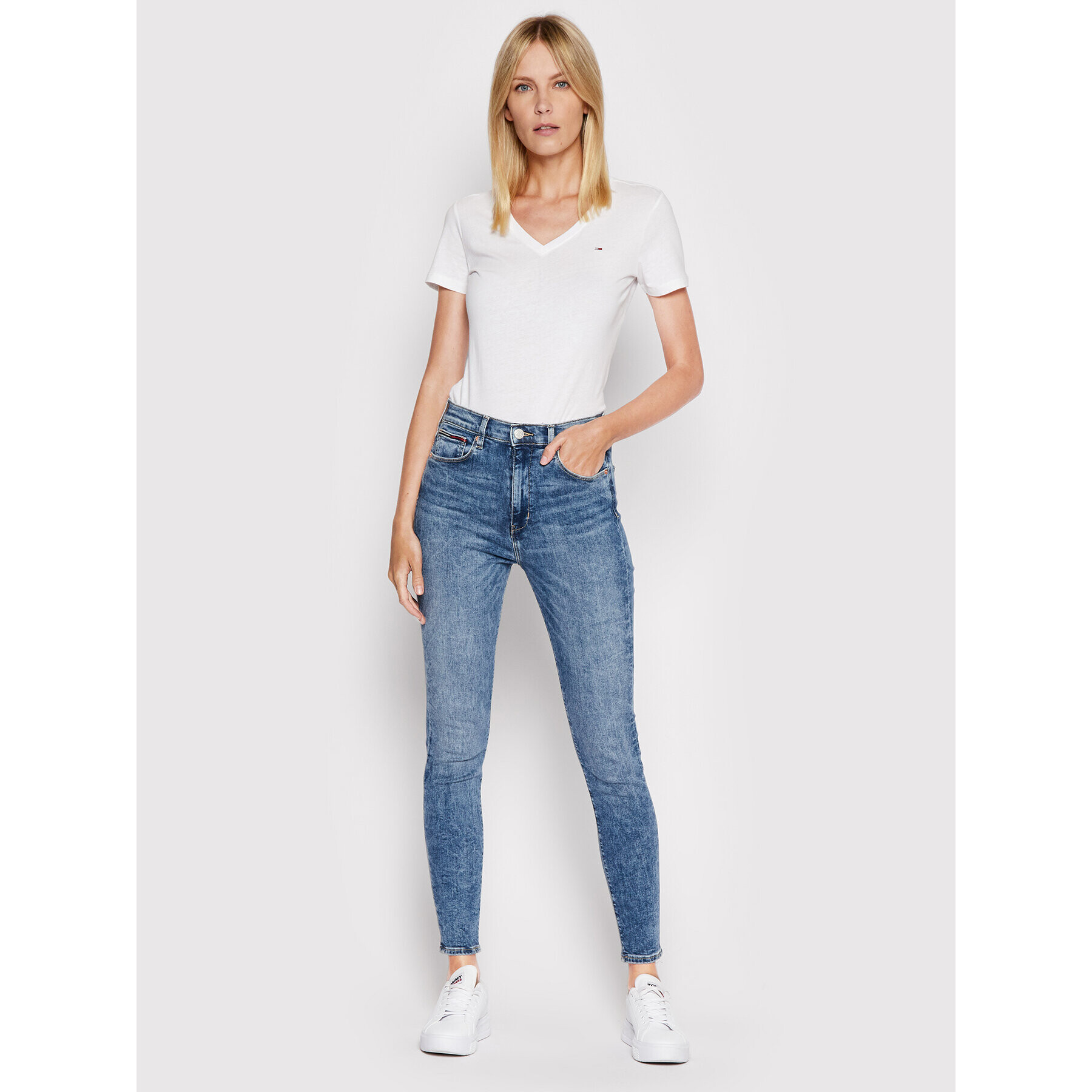 Tommy Jeans 2-dielna súprava tričiek Soft V Neck DW0DW11458 Farebná Regular Fit - Pepit.sk