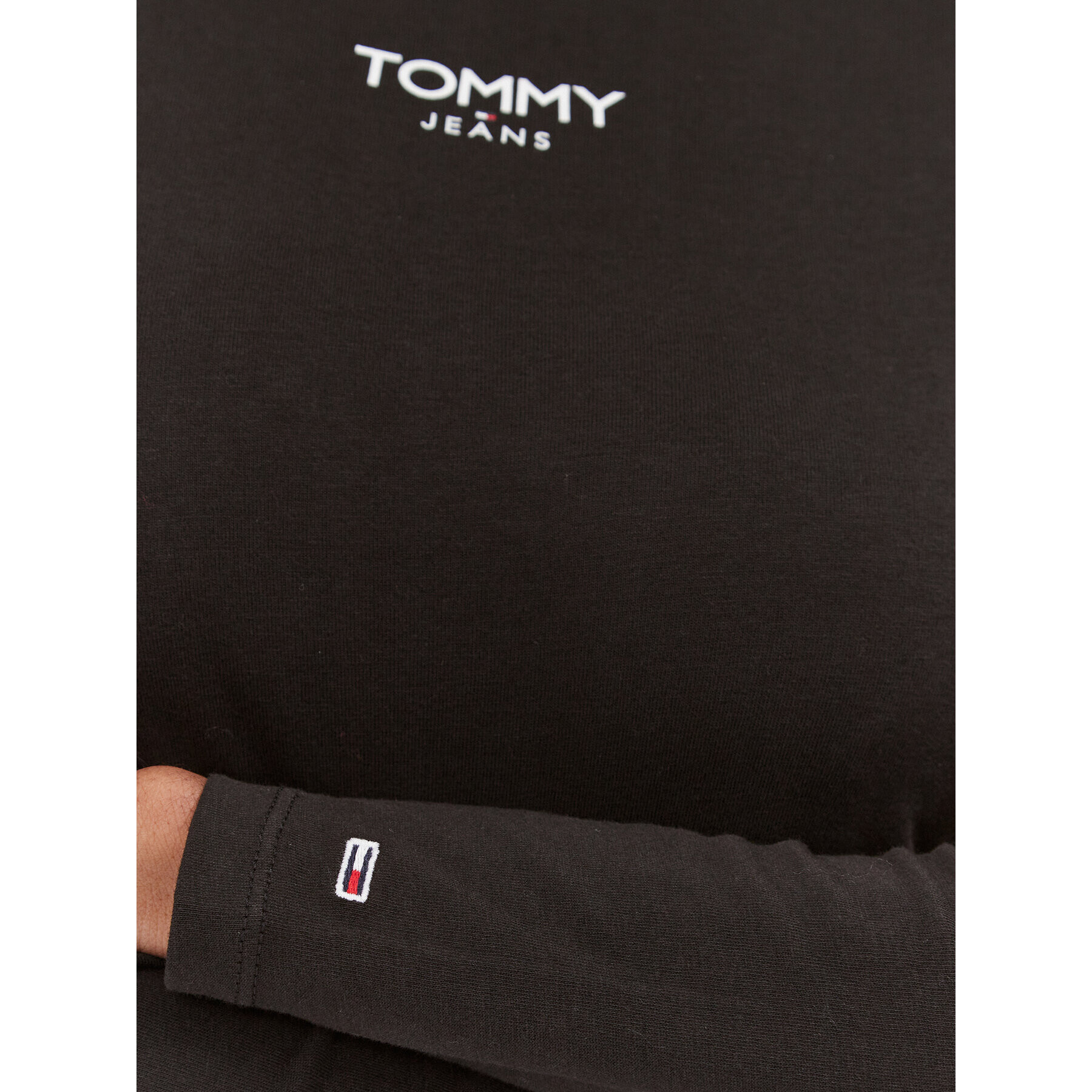 Tommy Jeans Blúzka Bby Essential Logo DW0DW16438 Čierna Slim Fit - Pepit.sk