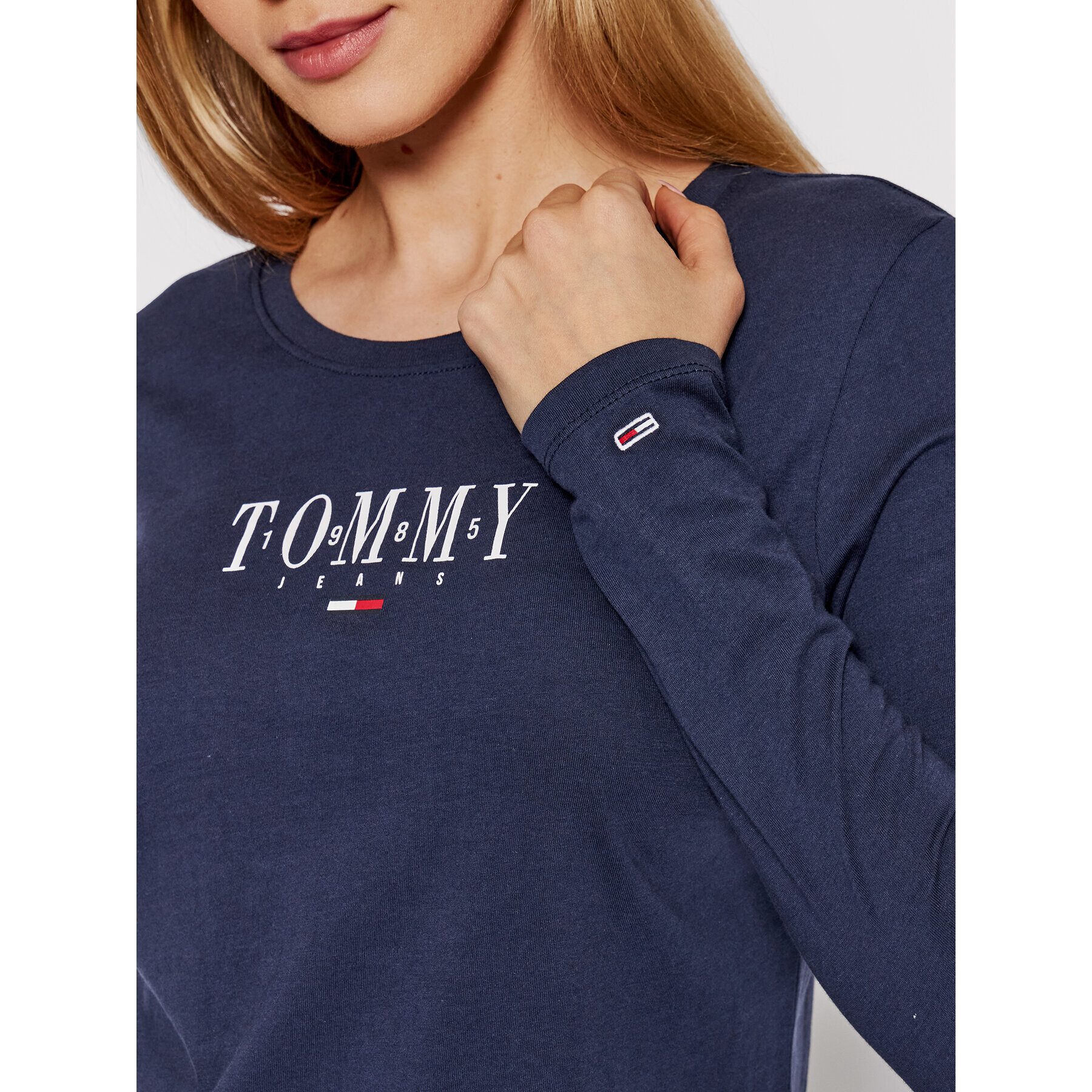 Tommy Jeans Blúzka DW0DW12831 Tmavomodrá Regular Fit - Pepit.sk